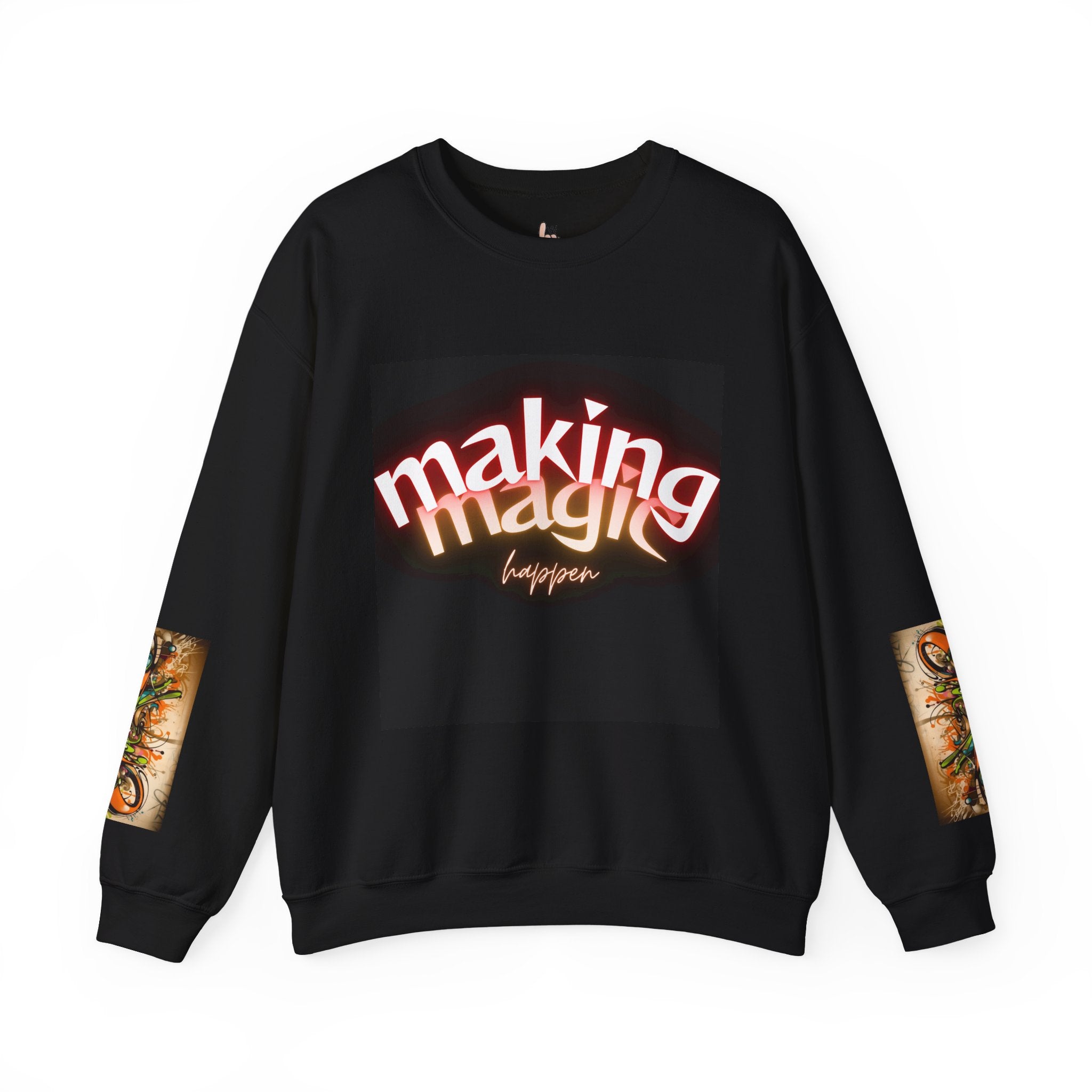 Making Magic Crewneck Sweatshirt | Unisex Graphic Sweater for Creative Souls