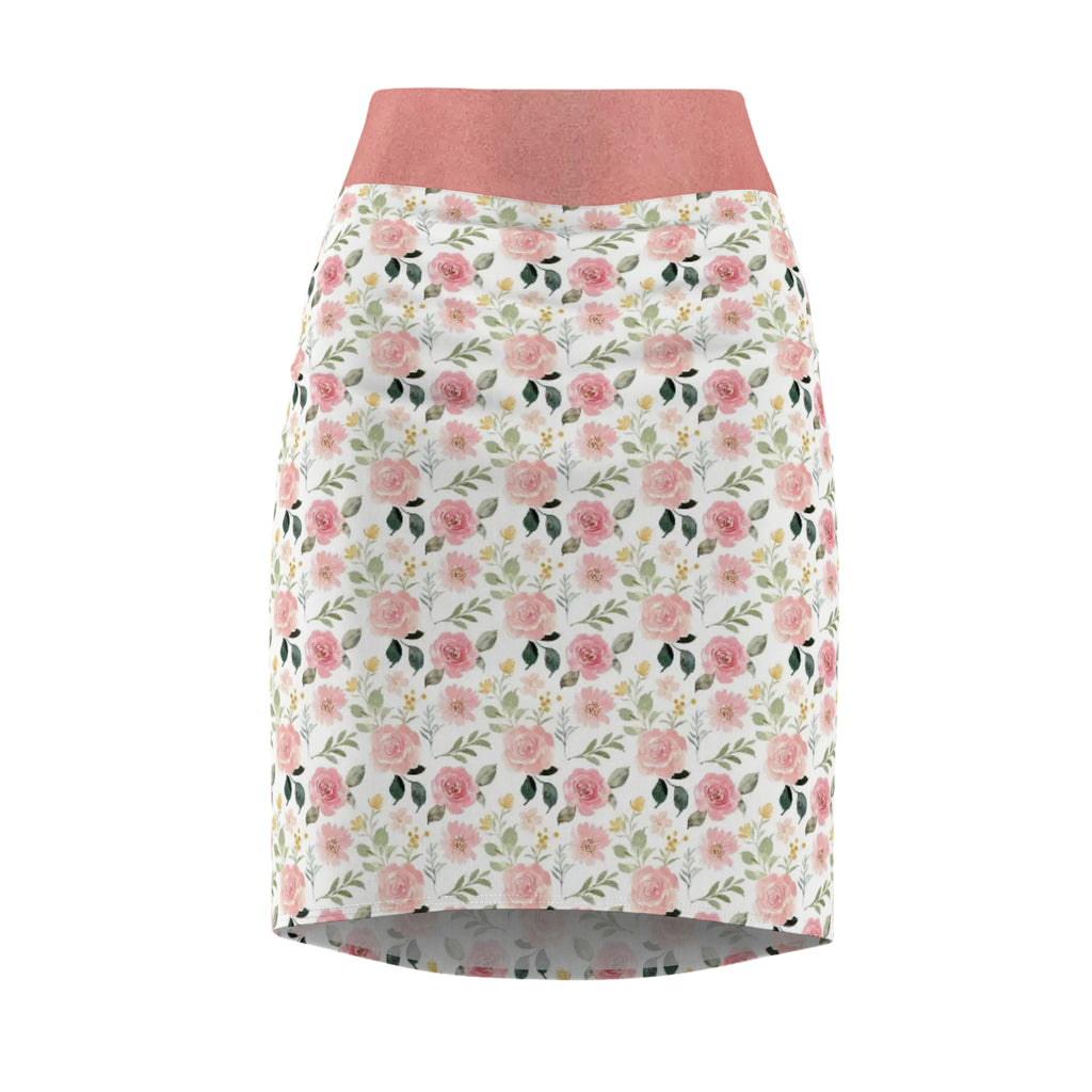 Floral Women's Pencil Skirt for Spring Elegance