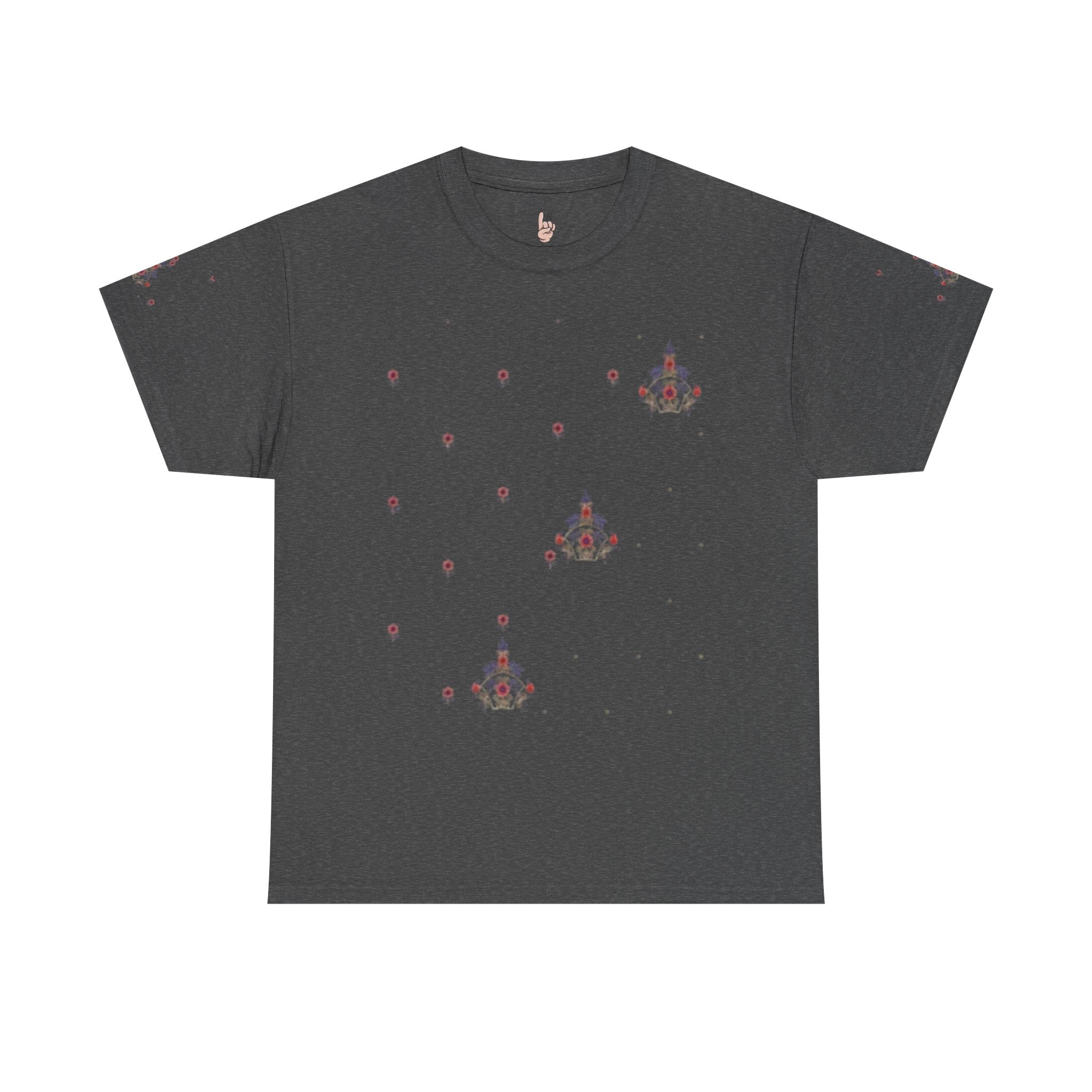 Space Invader Floral Tee — Retro Pixel Shooter Graphic T‑Shirt
