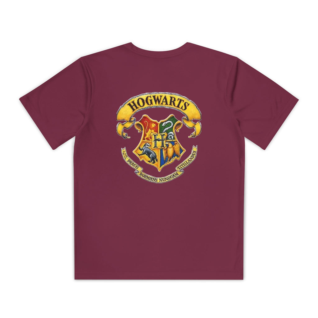 Harry Potter Youth Tee — Hogwarts Crest Back Graphic