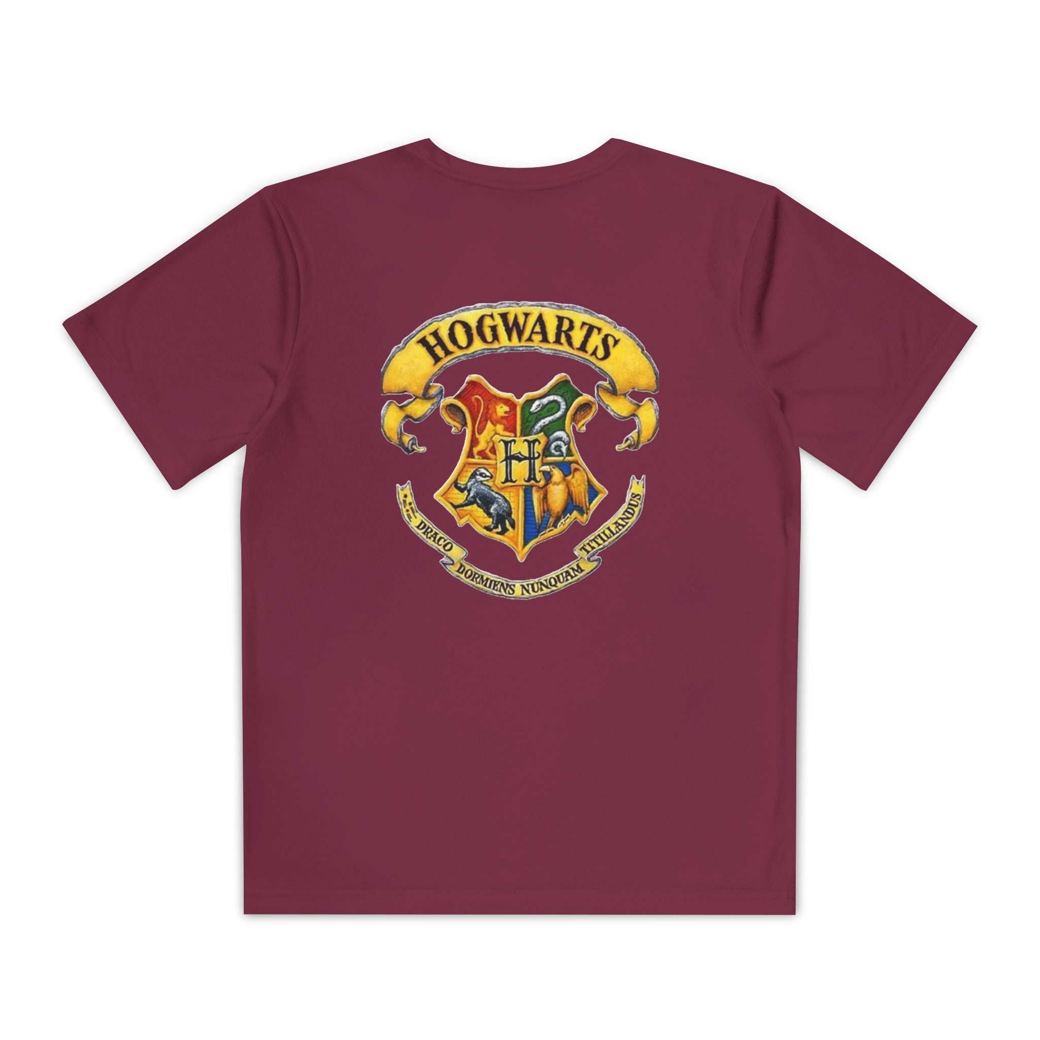 Harry Potter Youth Tee — Hogwarts Crest Back Graphic