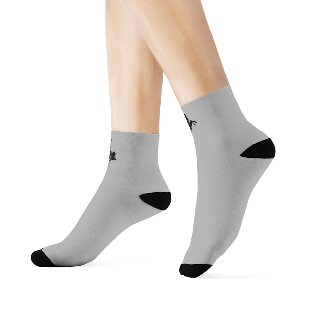 Unicorn & Rabbit Crew Socks — Whimsical Minimalist Animal Crew Socks