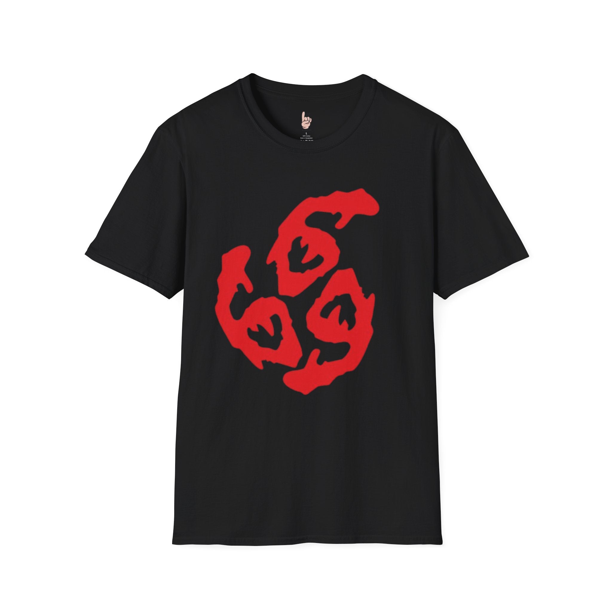 Unisex Graphic T-Shirt - Red 666 Design, Perfect for Edgy Streetwear
