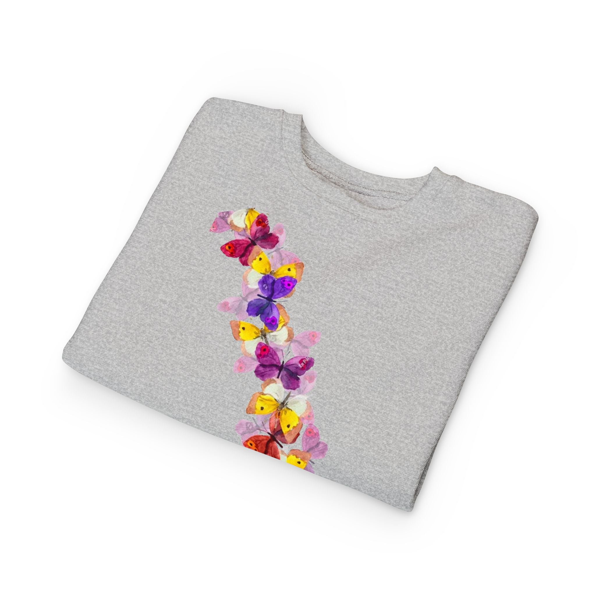 Toddler Sweatshirt — Orange Monarch Butterfly Crewneck (Cute Kids Nature Top)