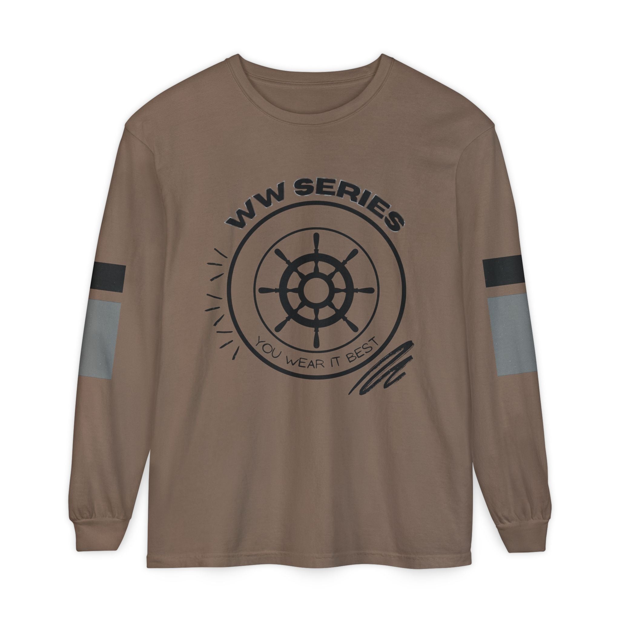 Stylish Unisex Long Sleeve Tee with WW Series Design, Casual Wear, Gift for Him/Her, Great for Parties, Summer Festivities