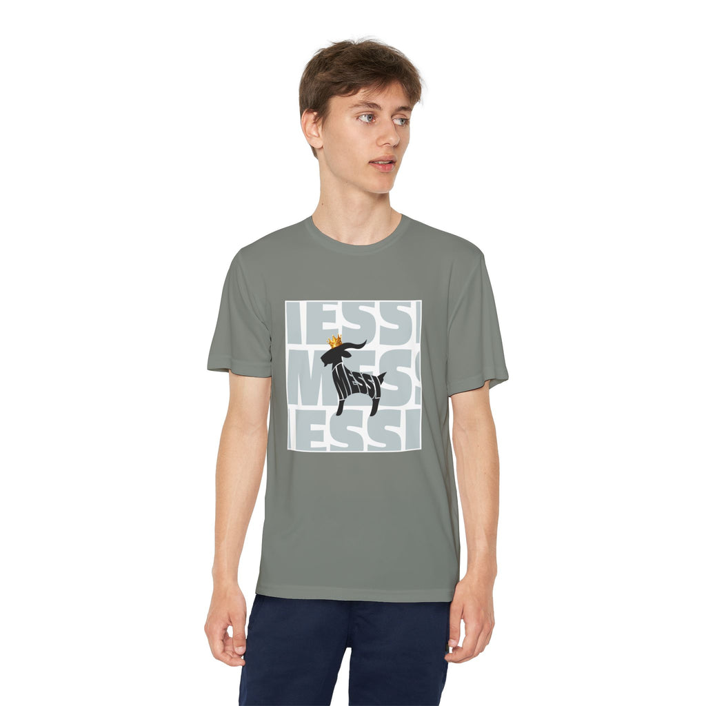 Youth Soccer Graphic Tee - Messi & GOAT Designs