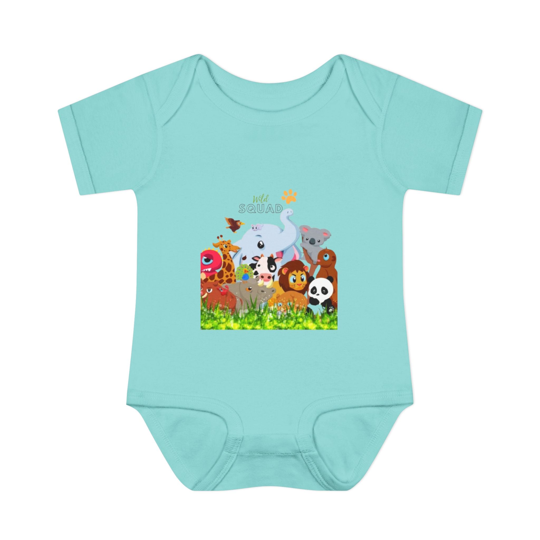 Cute Animal Print Infant Bodysuit - Adorable Baby Gift