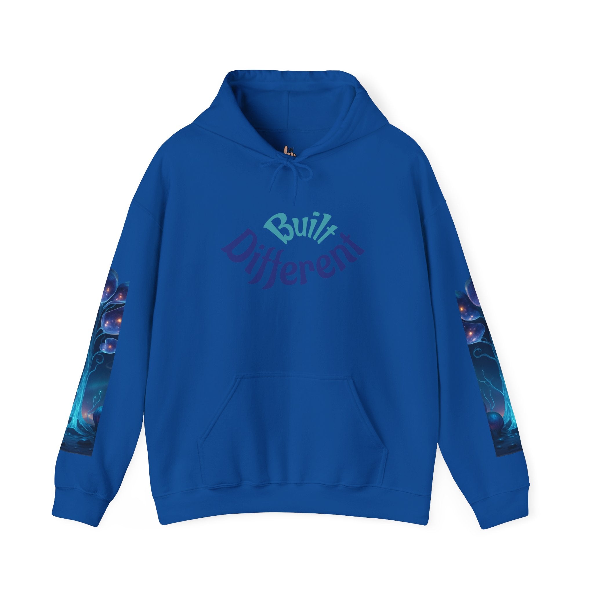 Unisex Heavy Blend Hooded Sweatshirt - Built Different, Cozy Hoodie, Trendy Sweatshirt, Gift for Him/Her, Casual Lounge Wear, Streetwear