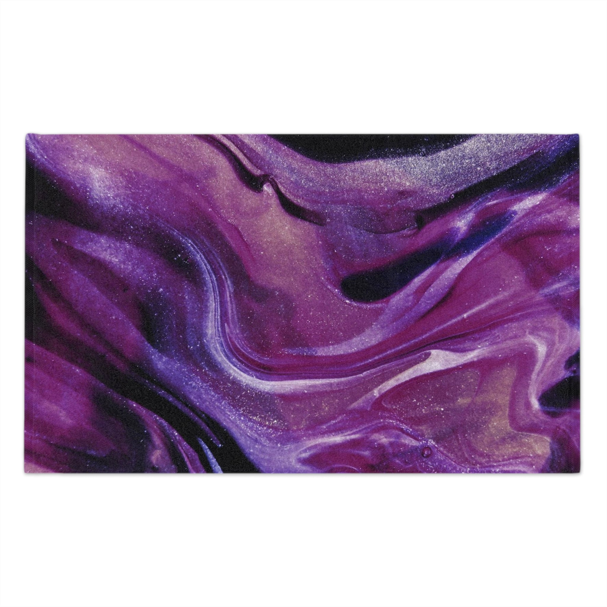 Purple Galaxy Rally Towel — 11x18 Swirl Sports & Fan Towel