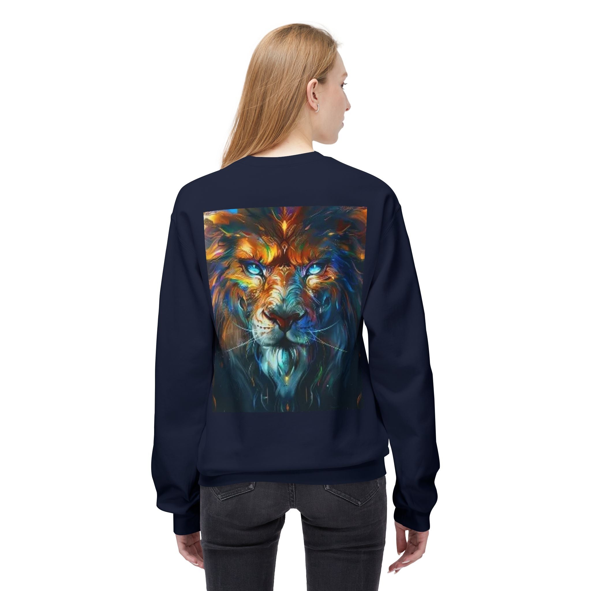 Vibrant Lion Crewneck Sweatshirt, Cozy Fleece Sweatshirt for Animal Lovers, Gift for Wildlife Enthusiasts, Stylish Casual Wear, [...]