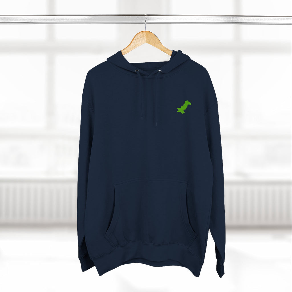 Minimal Green Dachshund Hoodie — Small Chest Dog Silhouette Sweatshirt