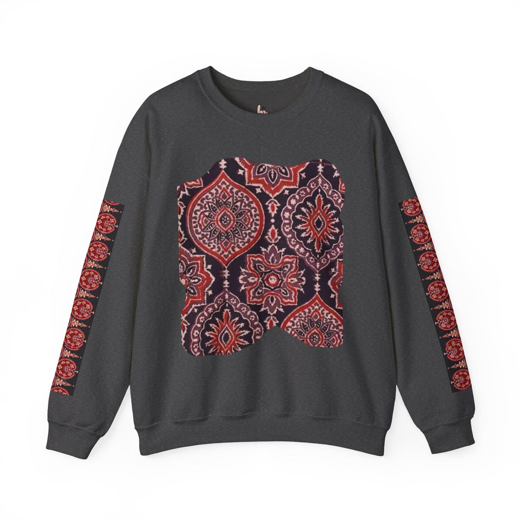 Stylish Boho Crewneck Sweatshirt - Cozy Layer, Unisex Fashion, Fall Essential, Unique Gift, Casual Lifestyle