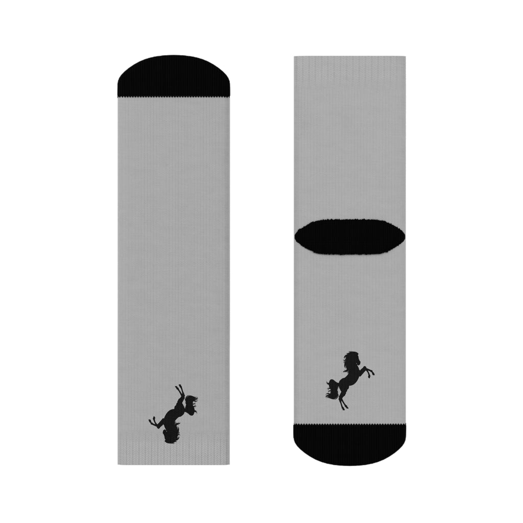 Unicorn & Rabbit Crew Socks — Whimsical Minimalist Animal Crew Socks