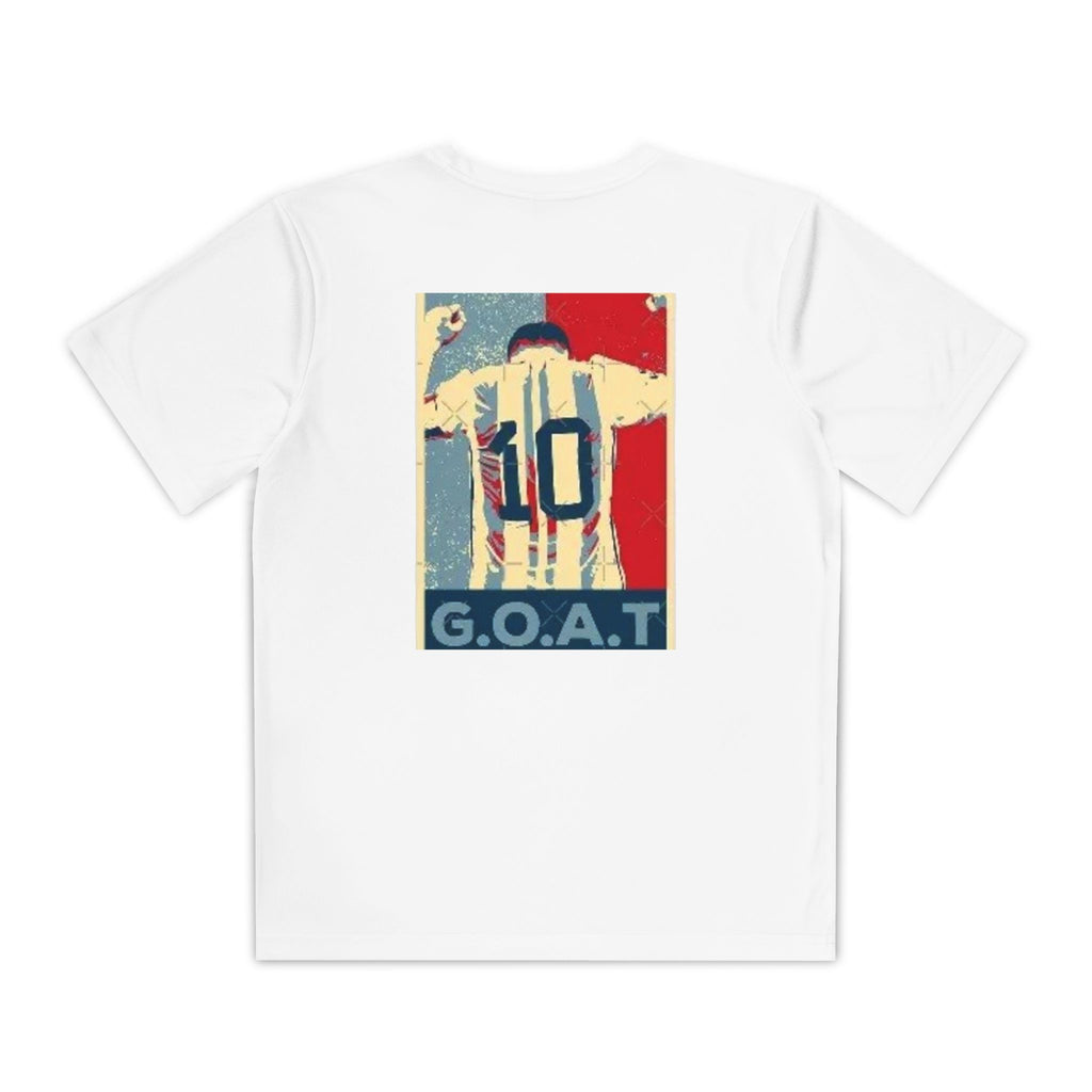 Youth Soccer Graphic Tee - Messi & GOAT Designs
