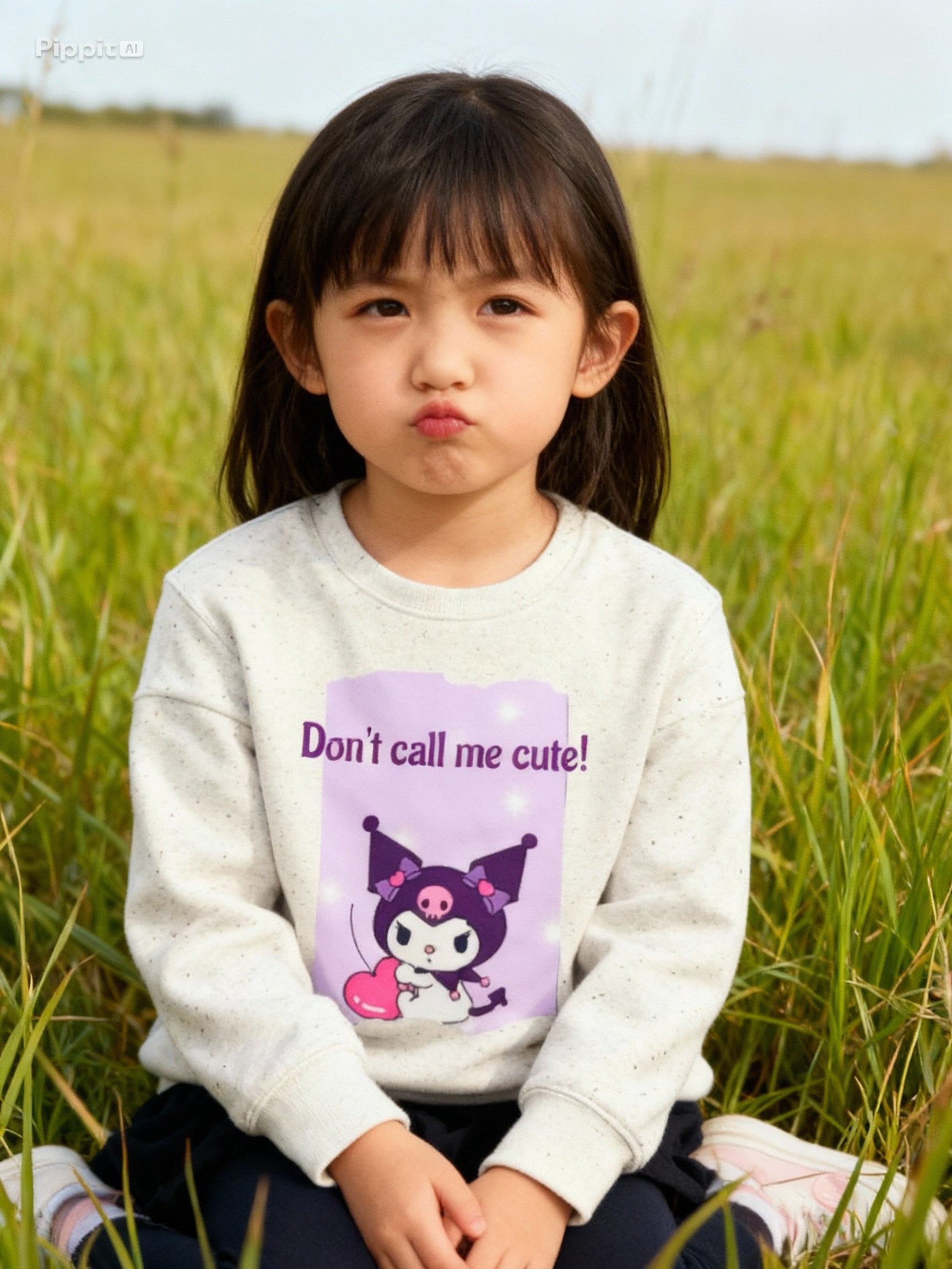 Toddler Sweatshirt - "Don't Call Me Cute!"