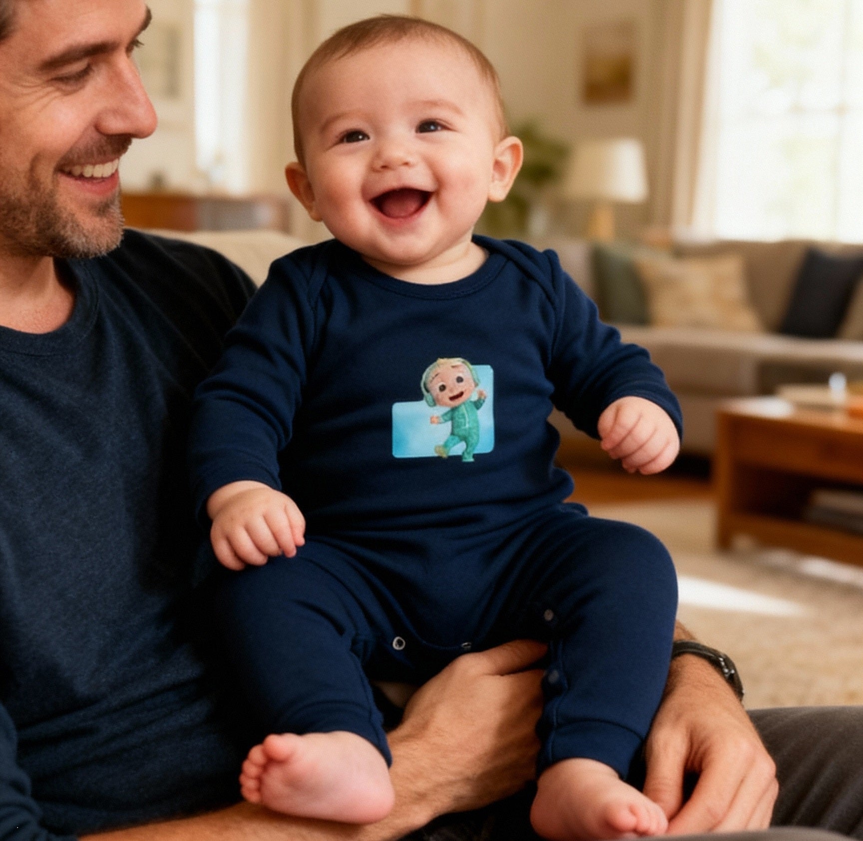 Cocomelon Infant Long Sleeve Bodysuit - Colorful Baby Onesie