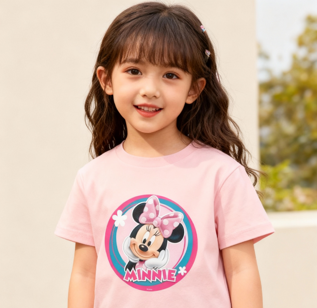 Minnie Mouse Toddler Tee - Cute Short Sleeve Shirt for Kids