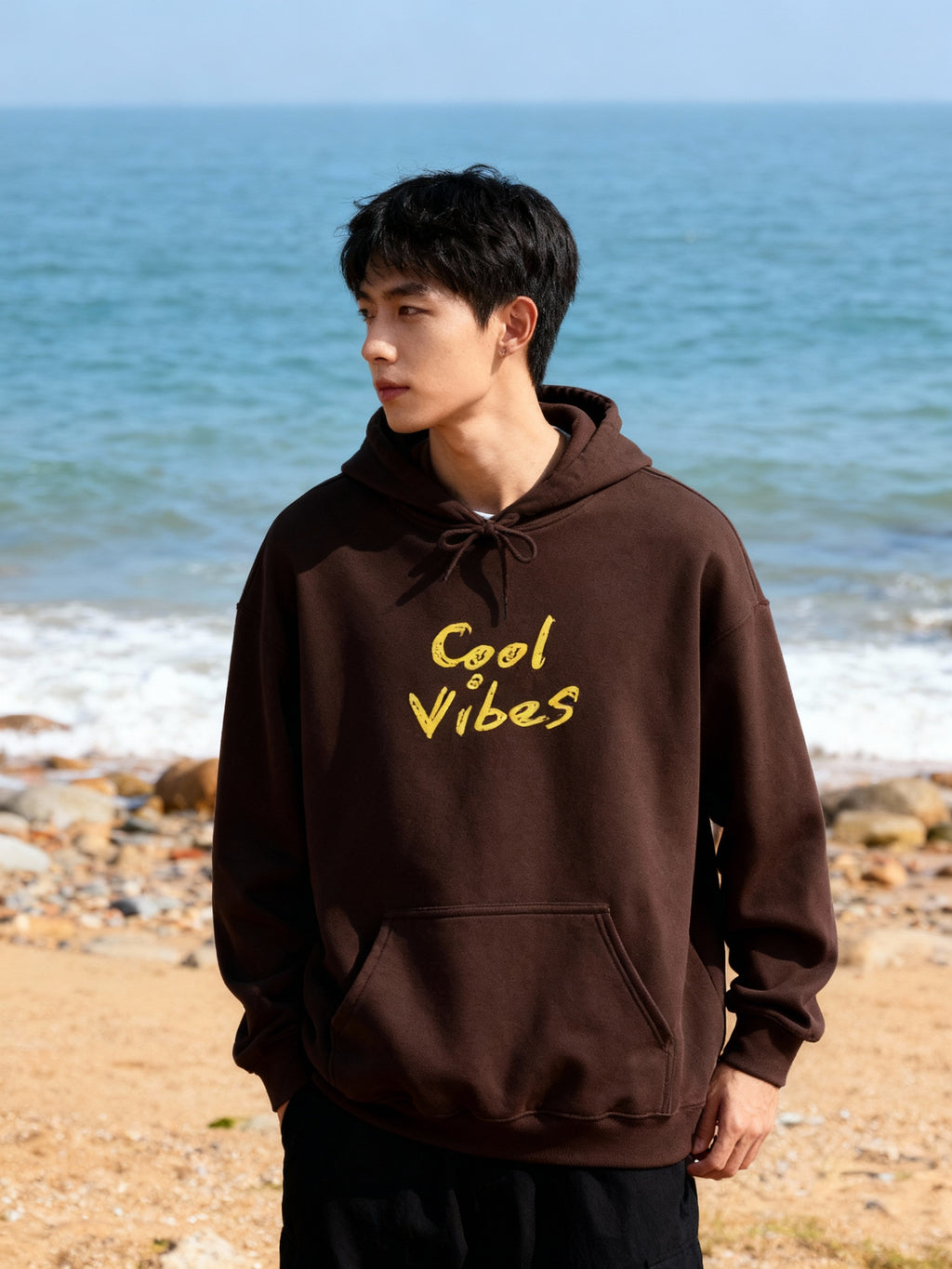 Cool Vibes Hoodie – Casual Graphic Pullover Sweatshirt
