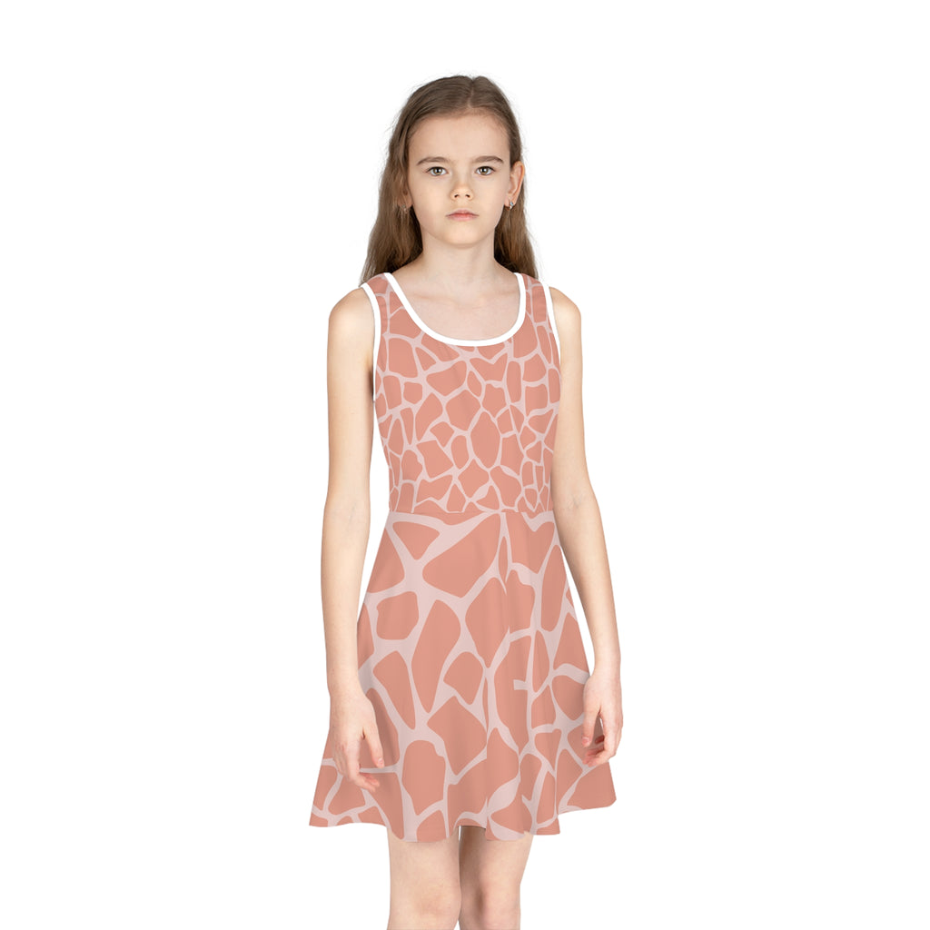Girls' Giraffe Print Sundress - Fun & Stylish Summer Dress