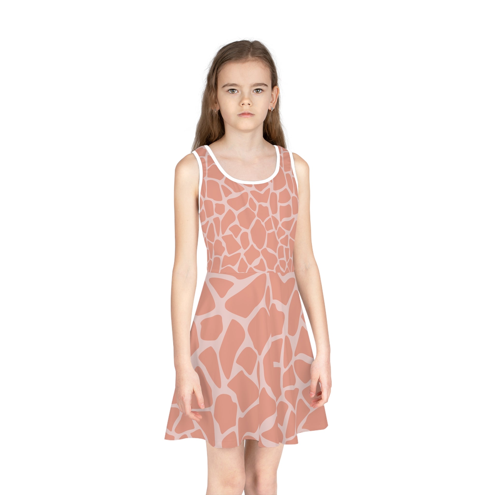 Girls' Giraffe Print Sundress - Fun & Stylish Summer Dress