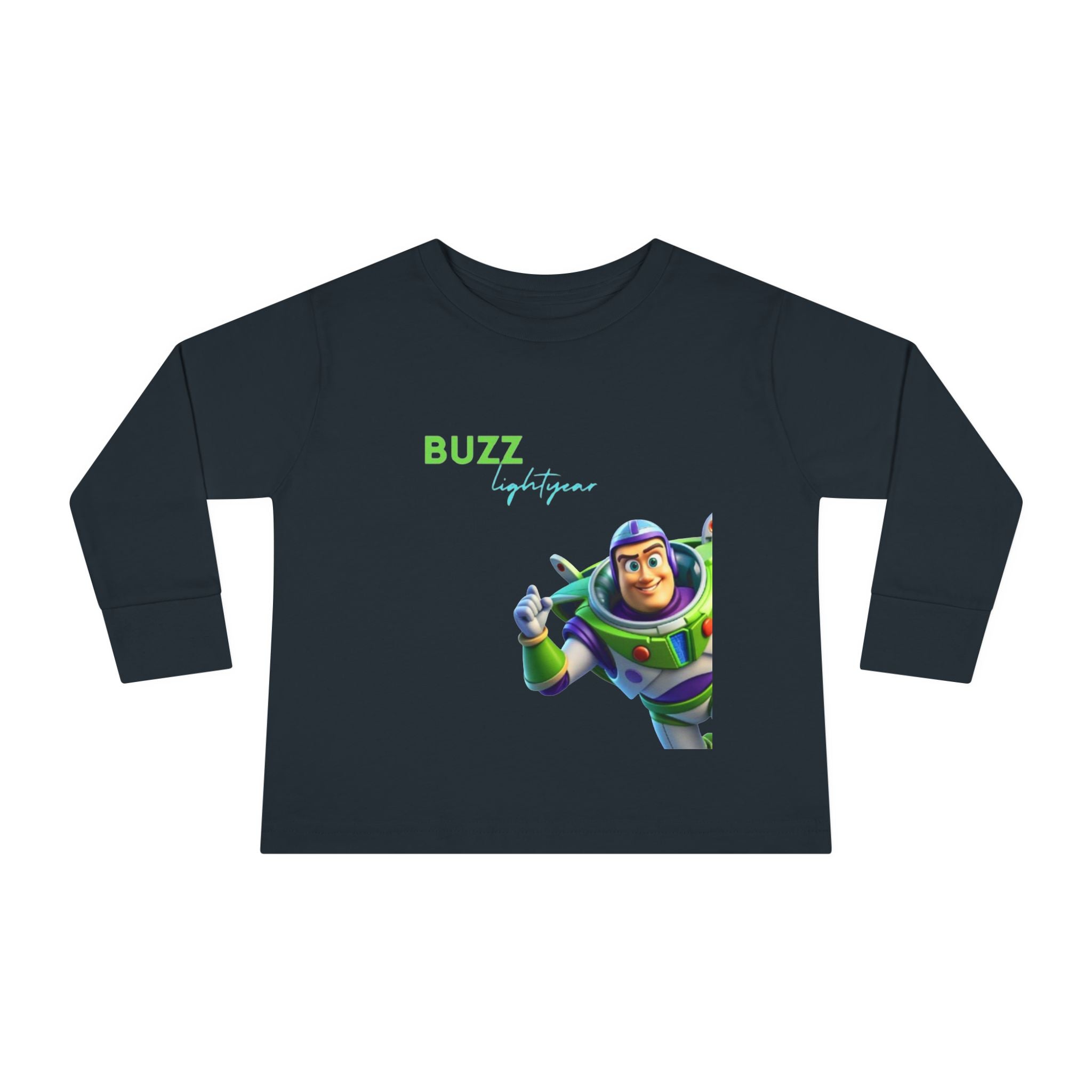 Buzz Lightyear Toddler Long Sleeve Tee – Space Ranger Graphic Shirt
