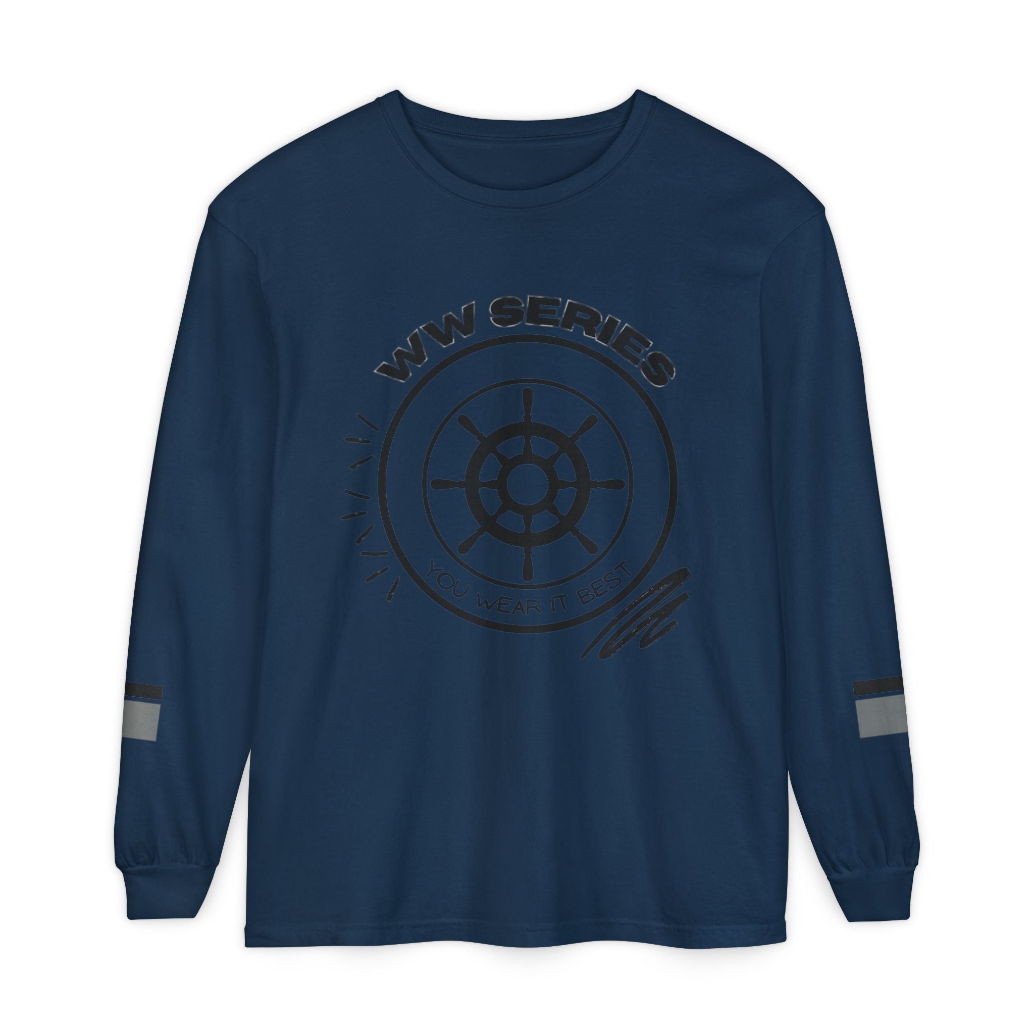 Stylish Unisex Long Sleeve Tee with WW Series Design, Casual Wear, Gift for Him/Her, Great for Parties, Summer Festivities