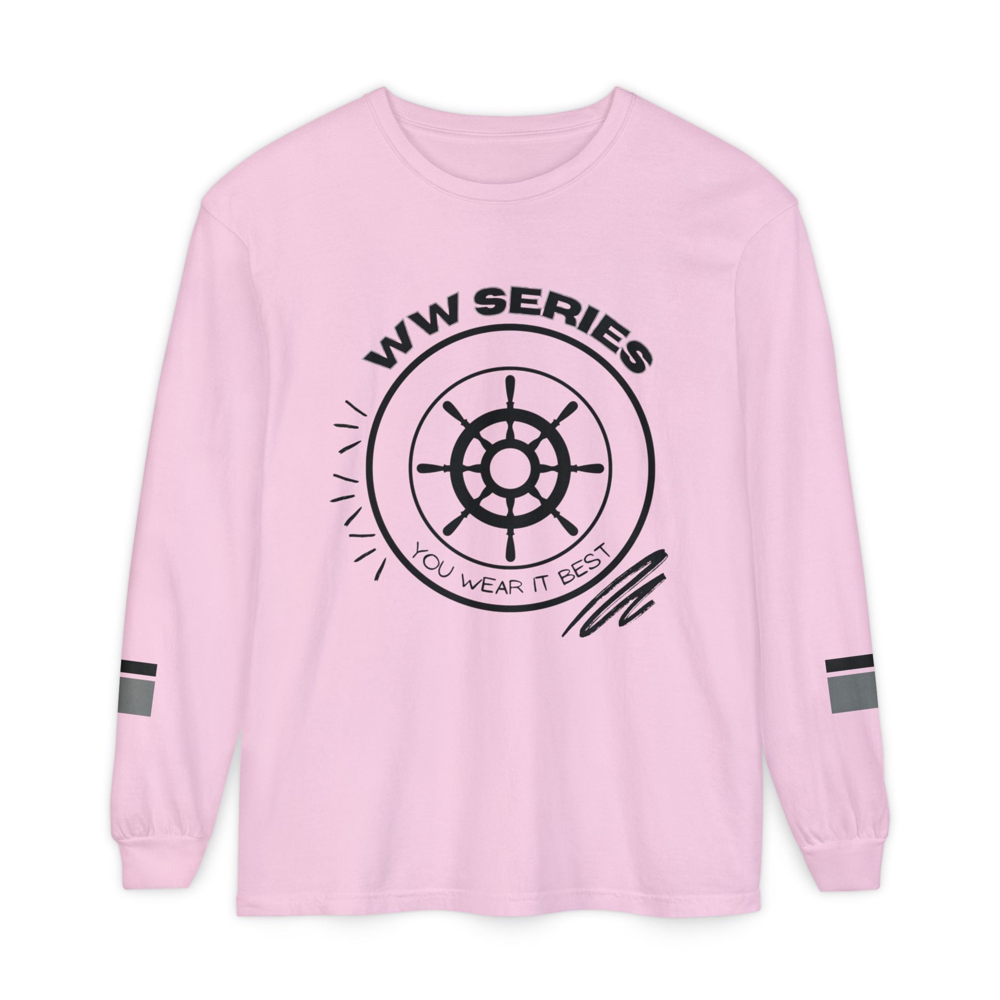 Stylish Unisex Long Sleeve Tee with WW Series Design, Casual Wear, Gift for Him/Her, Great for Parties, Summer Festivities