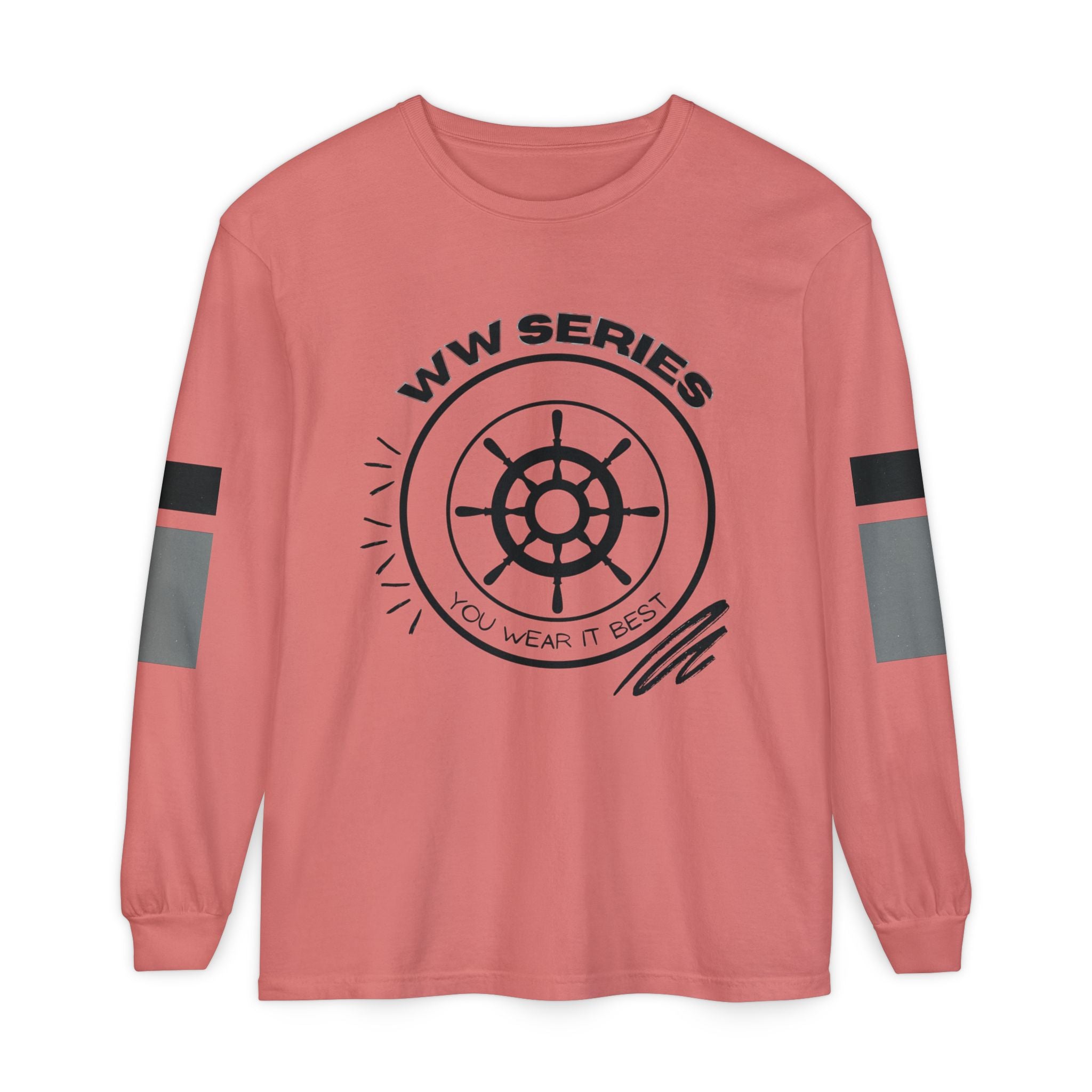 Stylish Unisex Long Sleeve Tee with WW Series Design, Casual Wear, Gift for Him/Her, Great for Parties, Summer Festivities