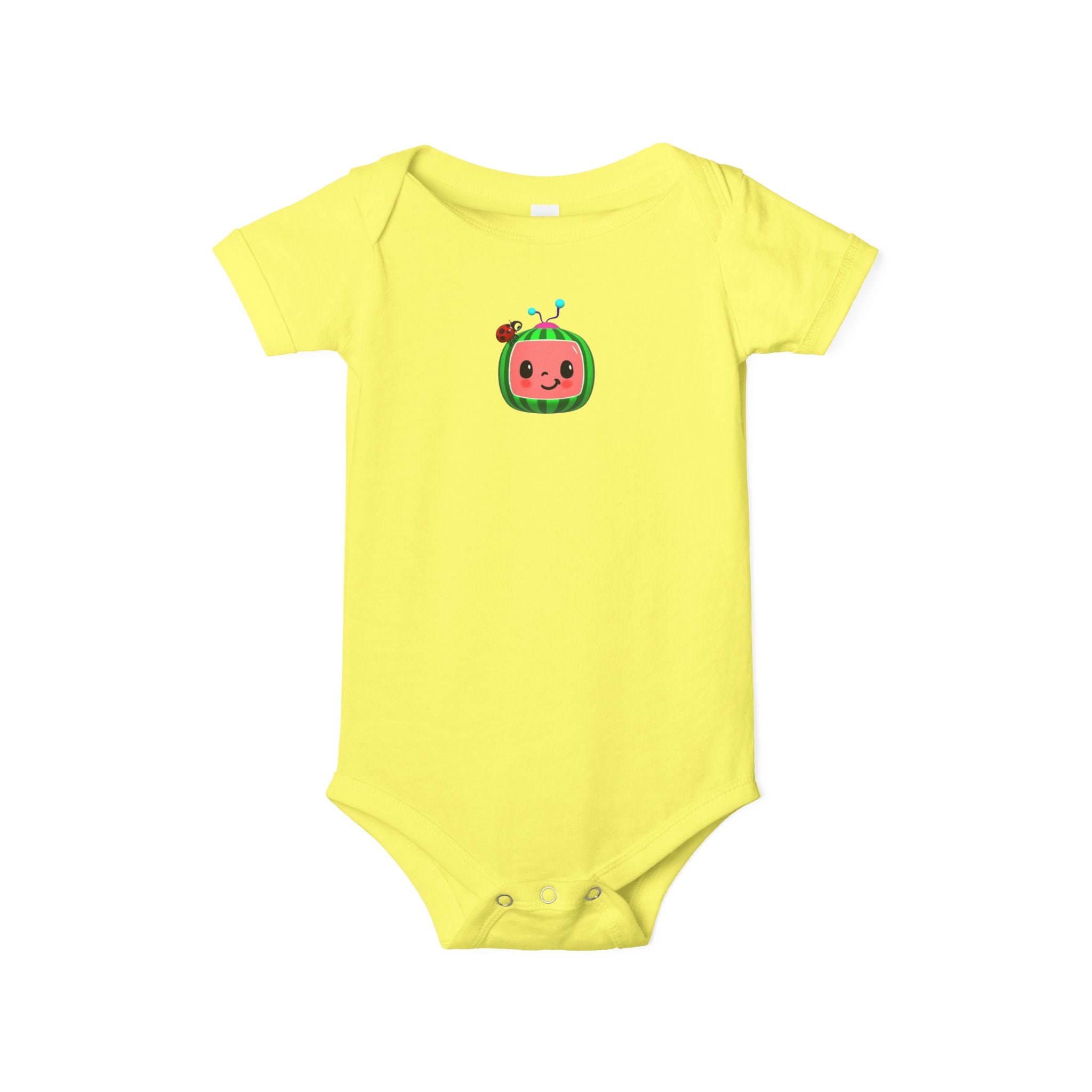 Cute Watermelon-Themed Infant Jersey One Piece
