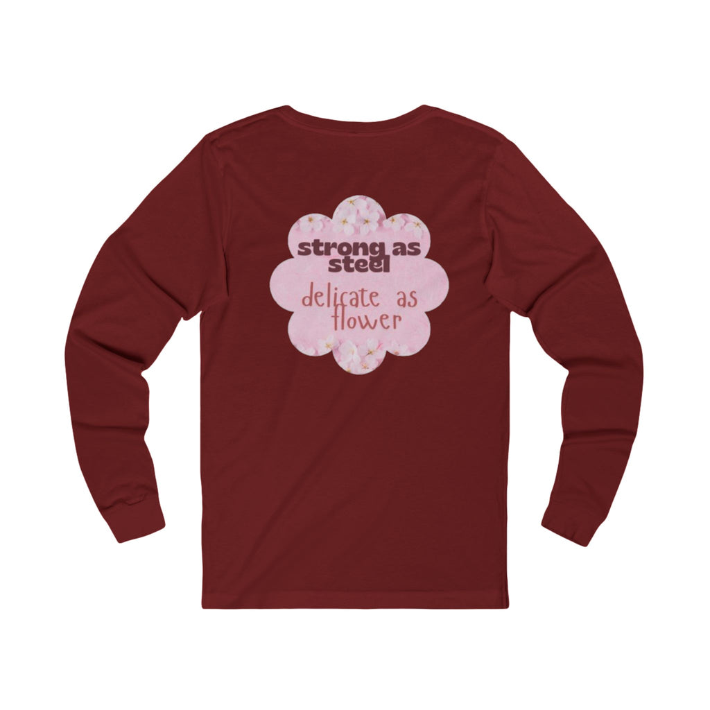 Empowered Women's Long Sleeve Tee, Girl Power Tee, Feminist Shirt, Spring Fashion, Gift for Her, Casual Wear