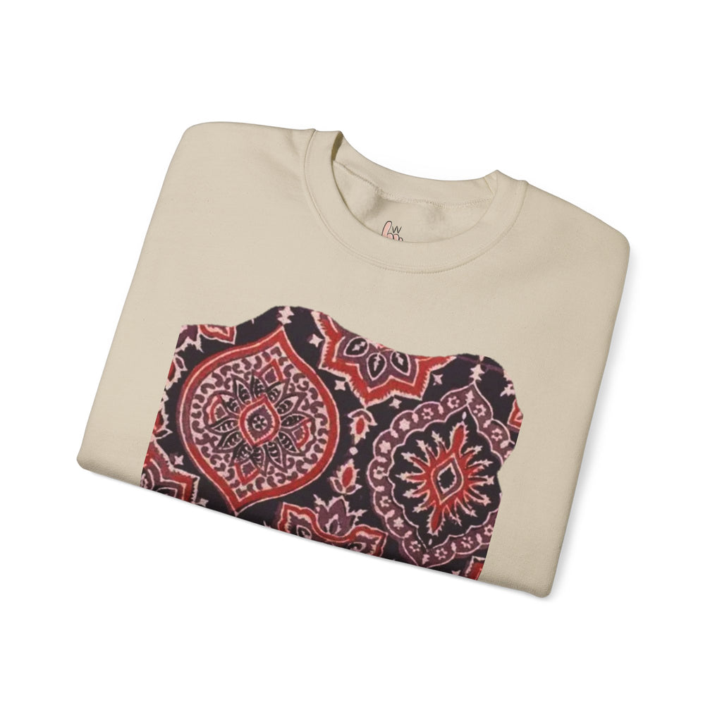 Stylish Boho Crewneck Sweatshirt - Cozy Layer, Unisex Fashion, Fall Essential, Unique Gift, Casual Lifestyle
