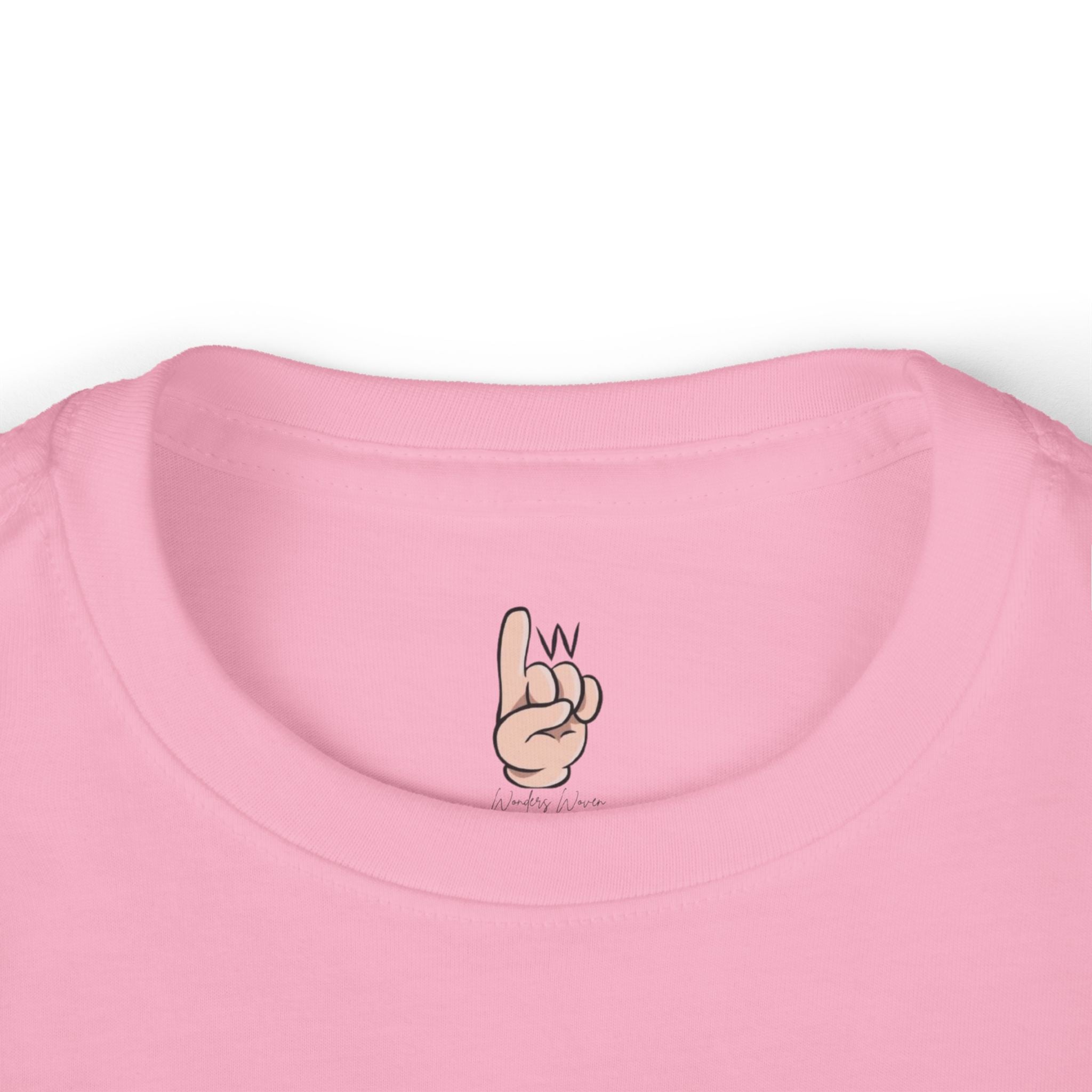 Toddler Long Sleeve Tee — Cute Cartoon Unicorn 'I Could Be' Pink Graphic