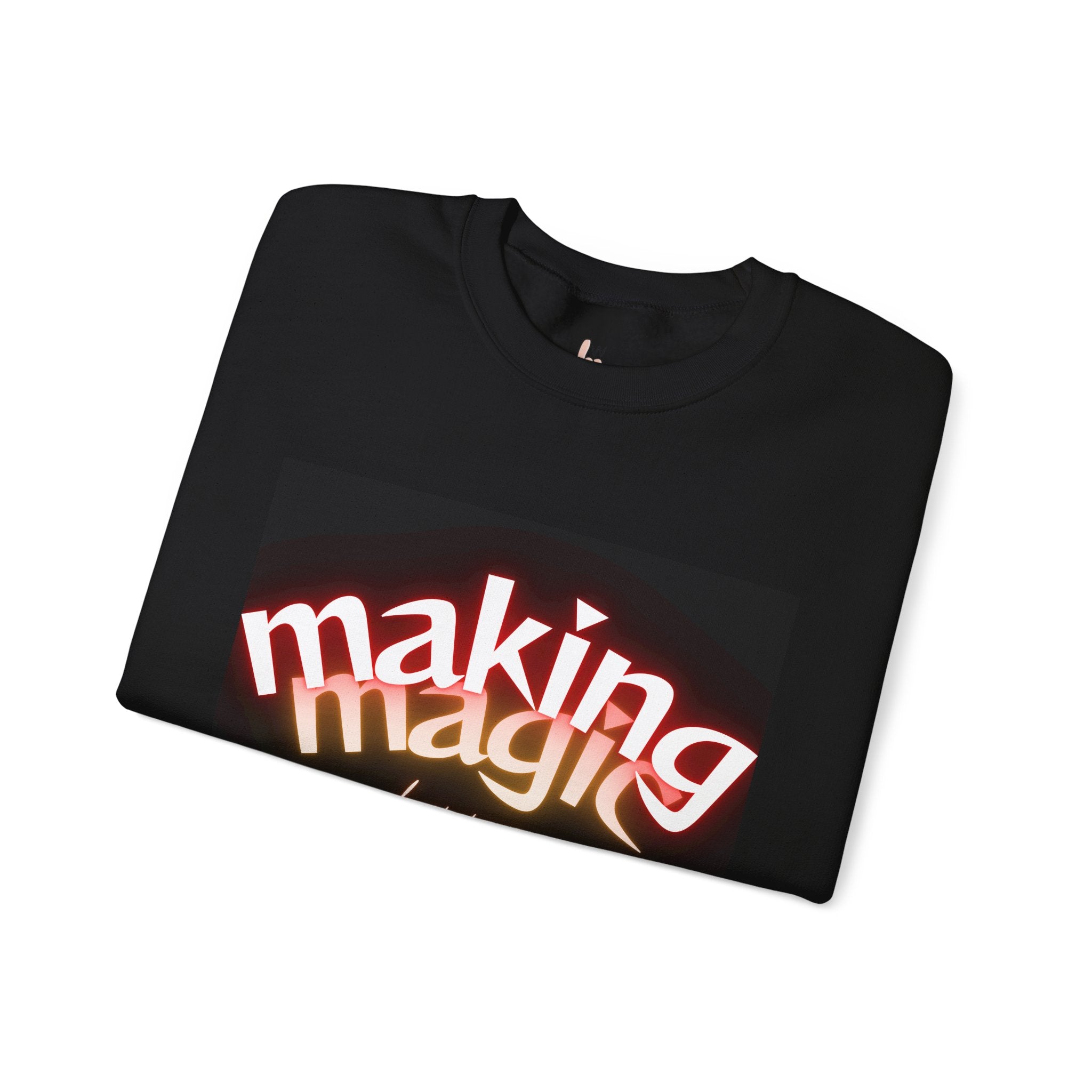 Making Magic Crewneck Sweatshirt | Unisex Graphic Sweater for Creative Souls