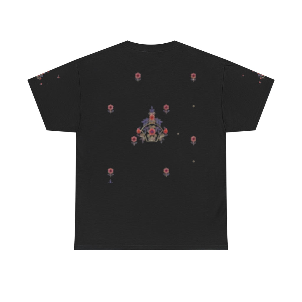 Space Invader Floral Tee — Retro Pixel Shooter Graphic T‑Shirt