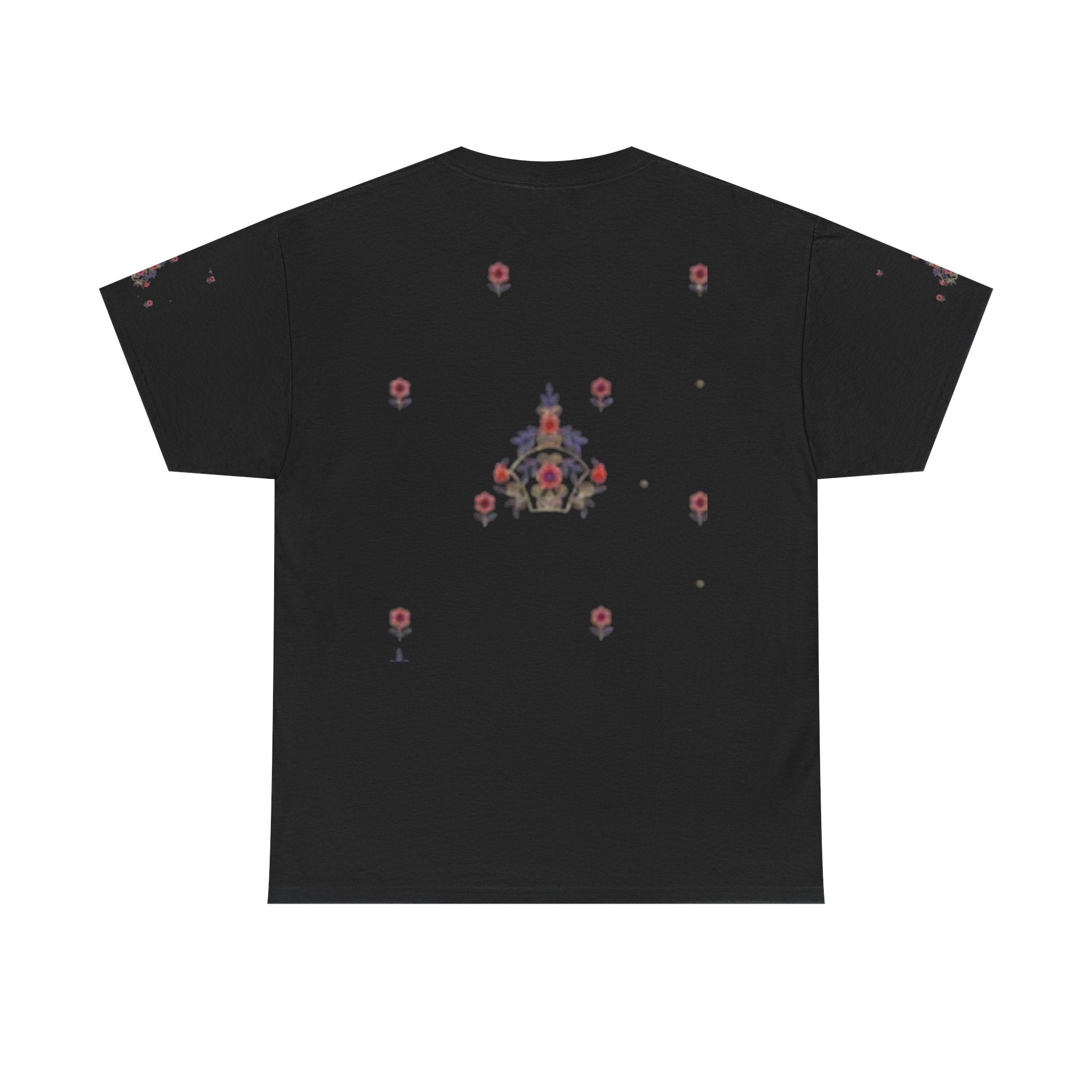 Space Invader Floral Tee — Retro Pixel Shooter Graphic T‑Shirt