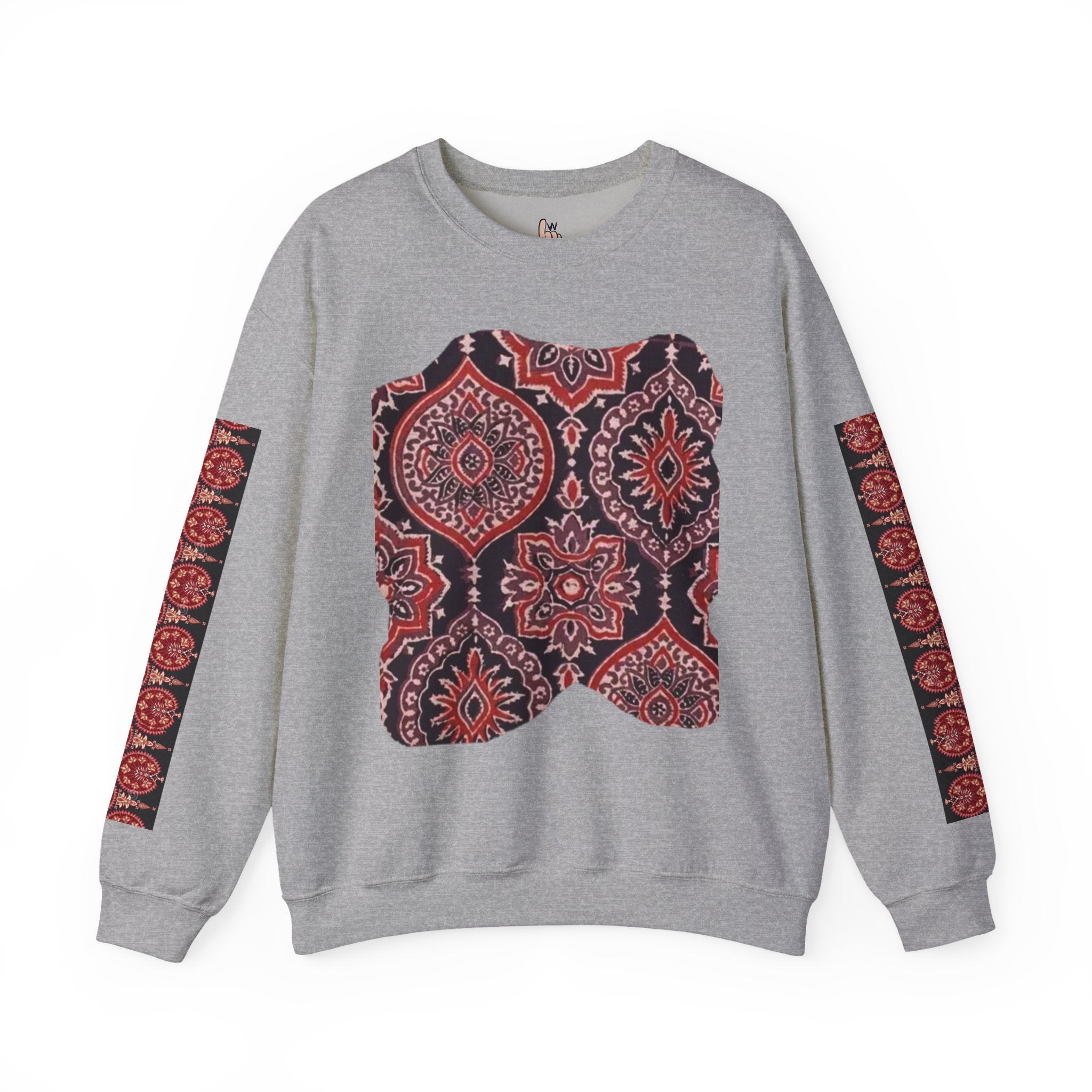 Stylish Boho Crewneck Sweatshirt - Cozy Layer, Unisex Fashion, Fall Essential, Unique Gift, Casual Lifestyle