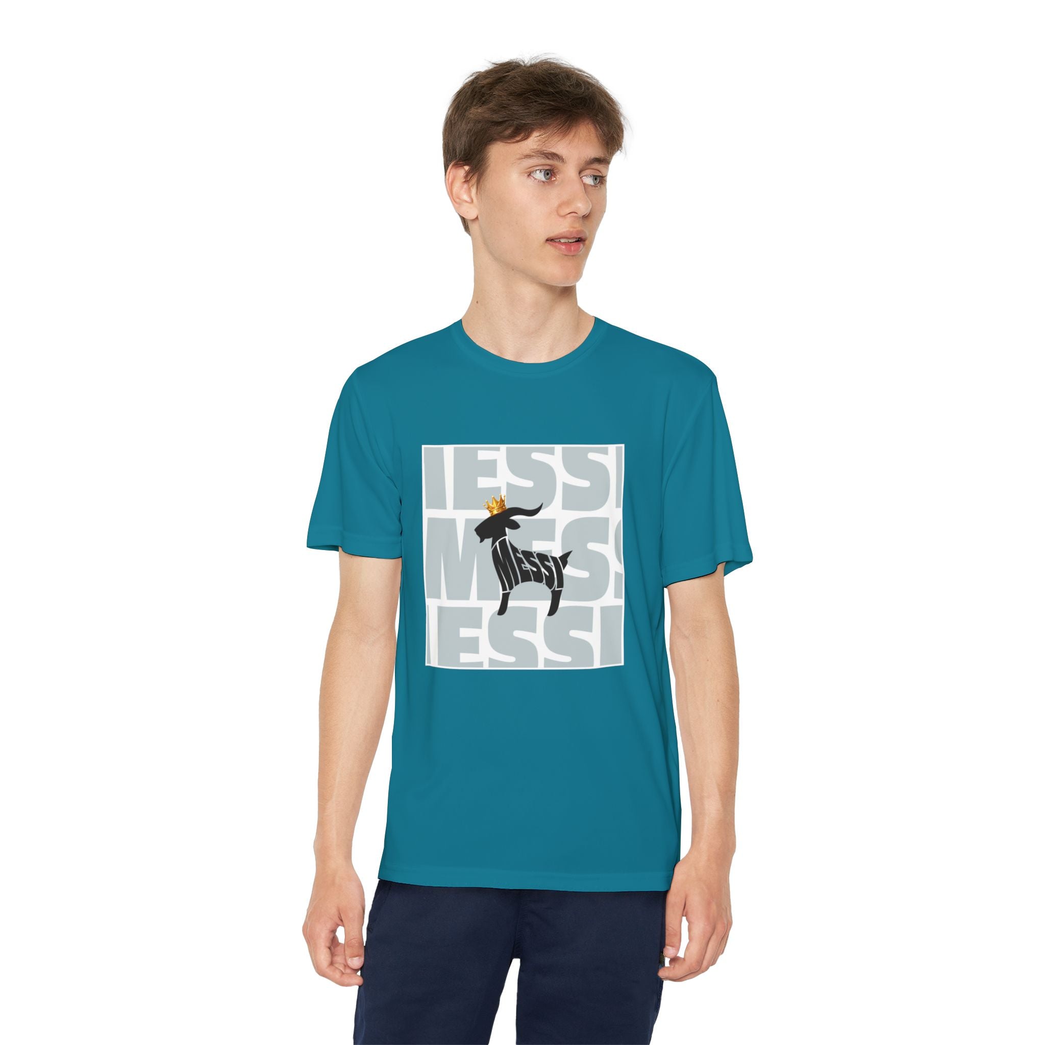 Youth Soccer Graphic Tee - Messi & GOAT Designs
