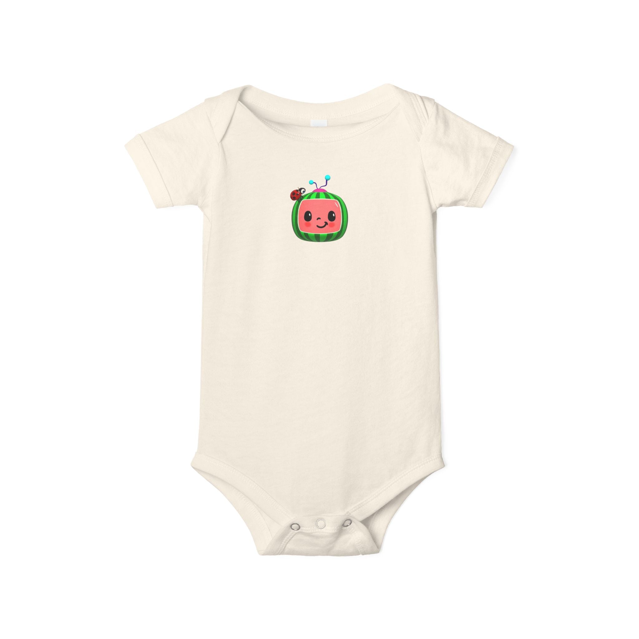 Cute Watermelon-Themed Infant Jersey One Piece