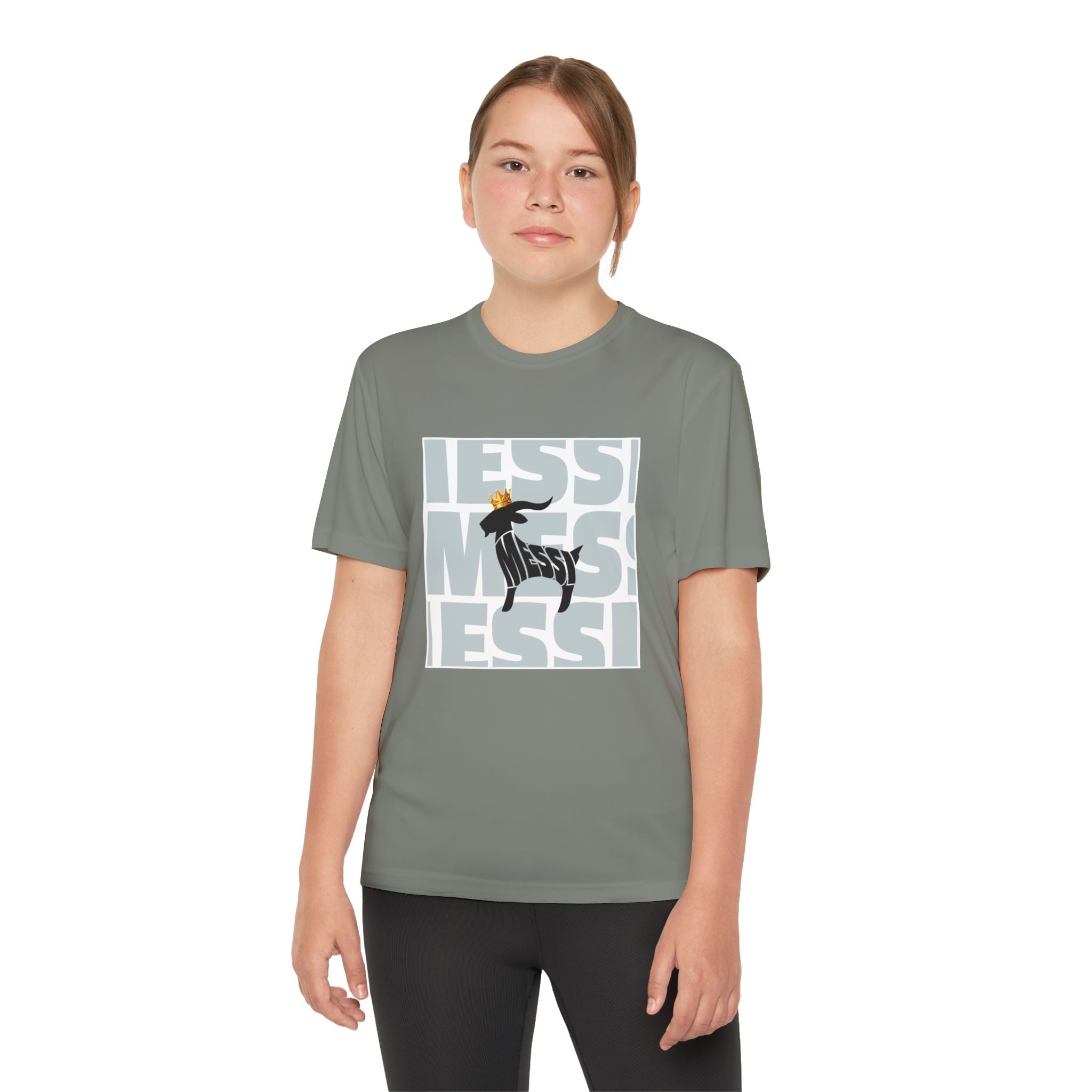 Youth Soccer Graphic Tee - Messi & GOAT Designs
