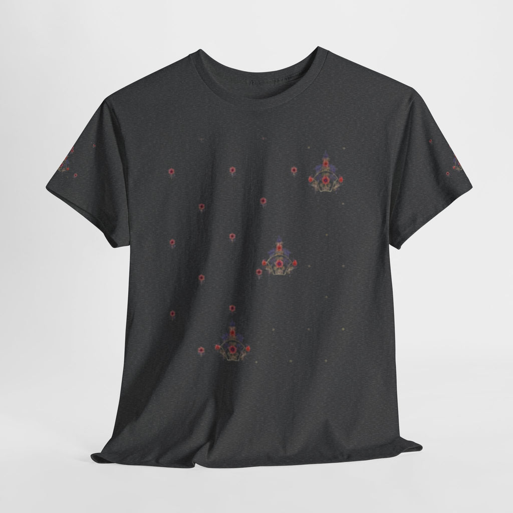 Space Invader Floral Tee — Retro Pixel Shooter Graphic T‑Shirt