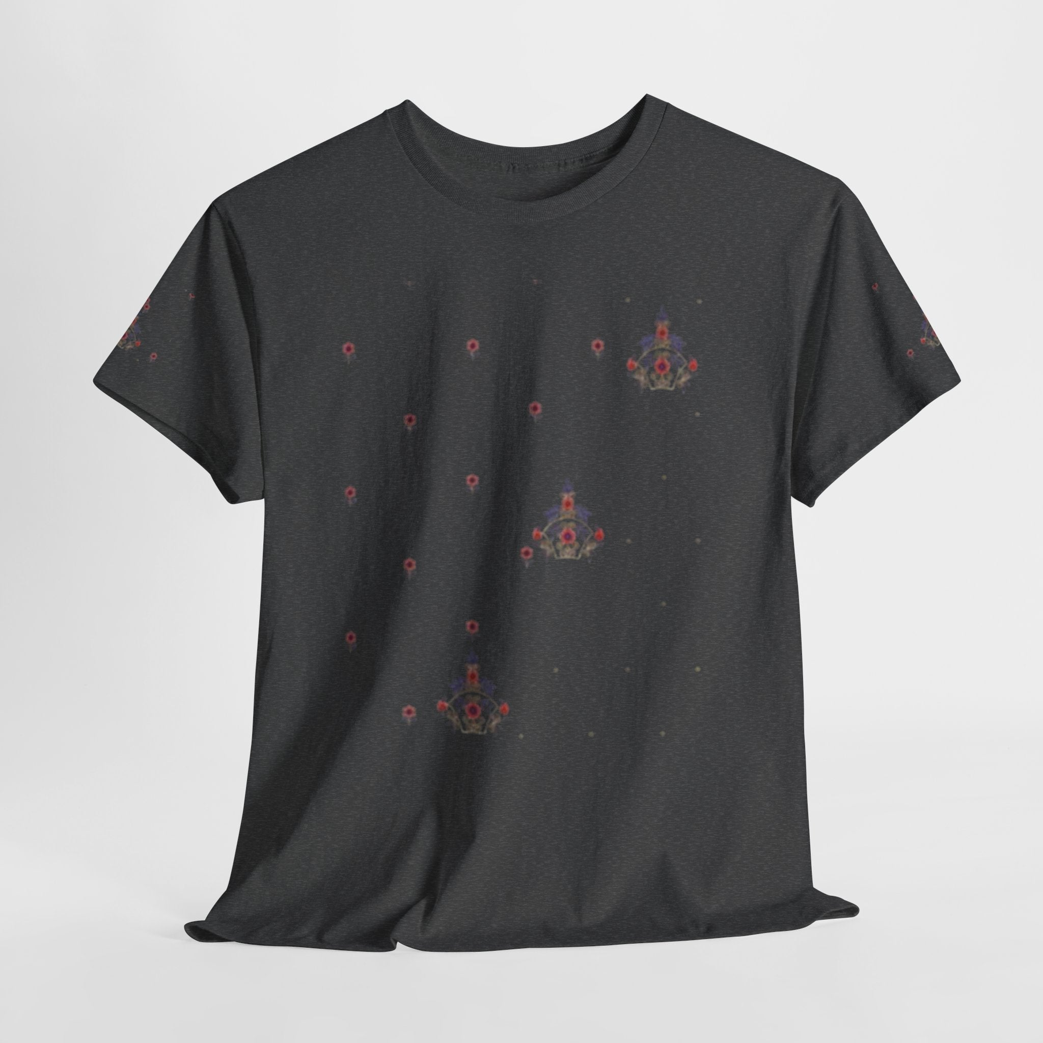 Space Invader Floral Tee — Retro Pixel Shooter Graphic T‑Shirt