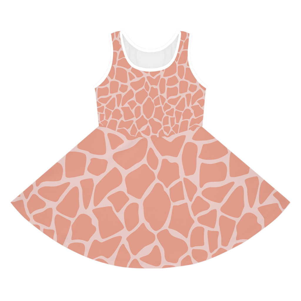 Girls' Giraffe Print Sundress - Fun & Stylish Summer Dress