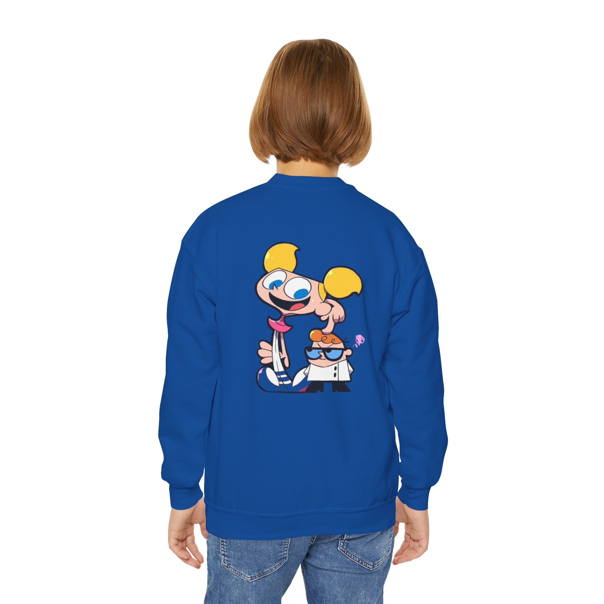 Big Strategy Youth Crewneck Sweatshirt - Fun Cartoon Design