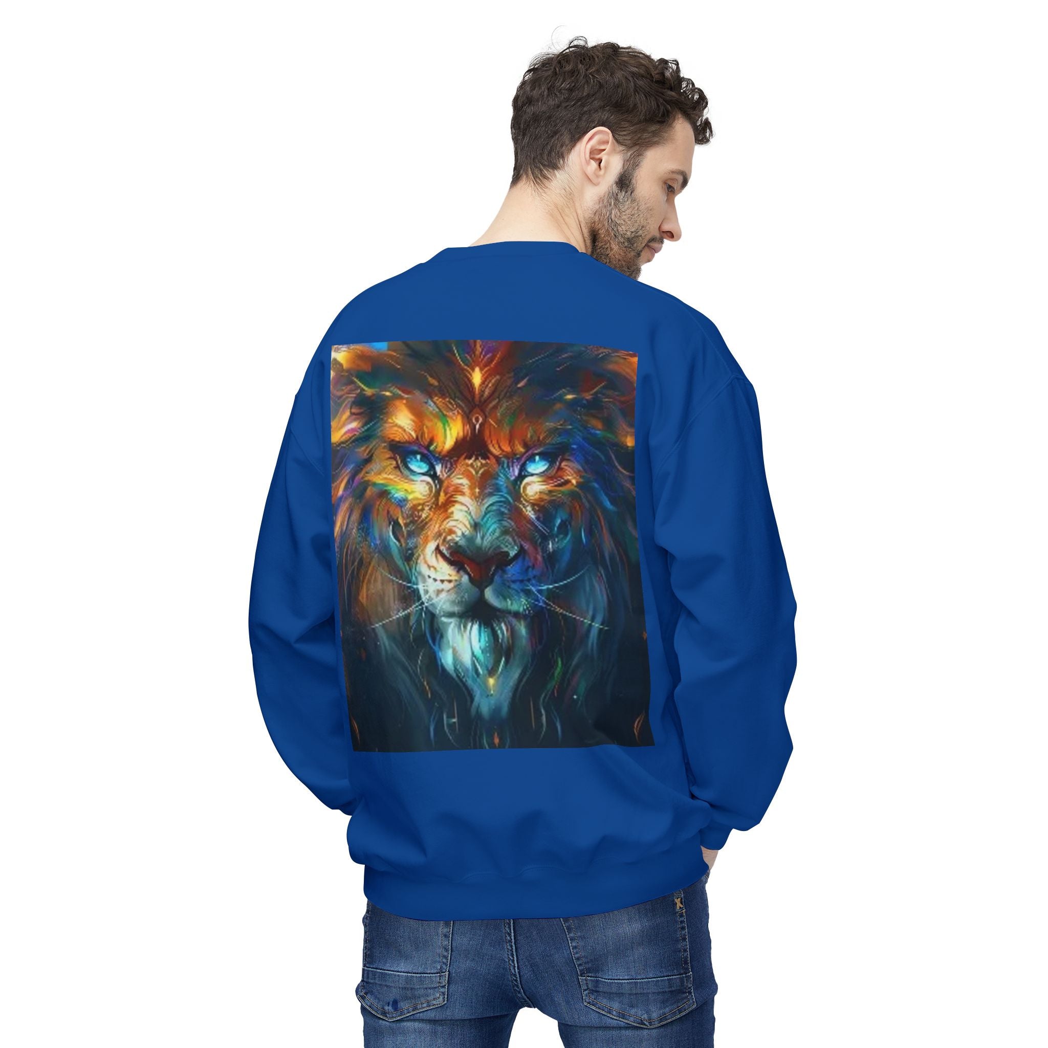 Vibrant Lion Crewneck Sweatshirt, Cozy Fleece Sweatshirt for Animal Lovers, Gift for Wildlife Enthusiasts, Stylish Casual Wear, [...]
