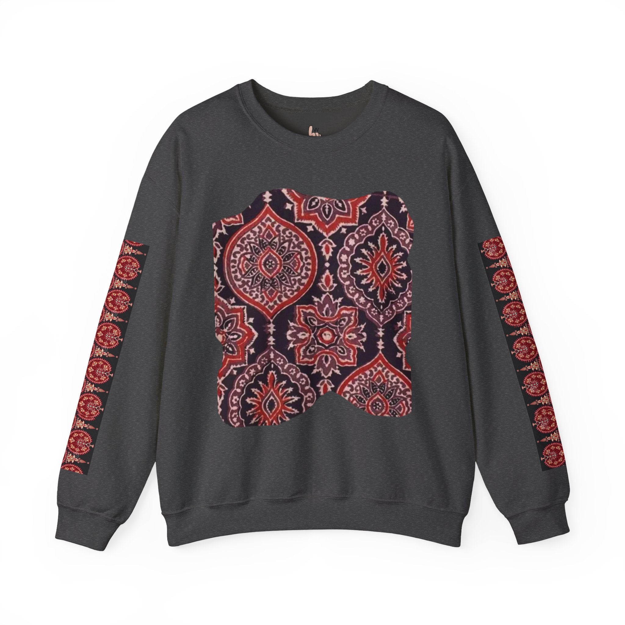 Stylish Boho Crewneck Sweatshirt - Cozy Layer, Unisex Fashion, Fall Essential, Unique Gift, Casual Lifestyle