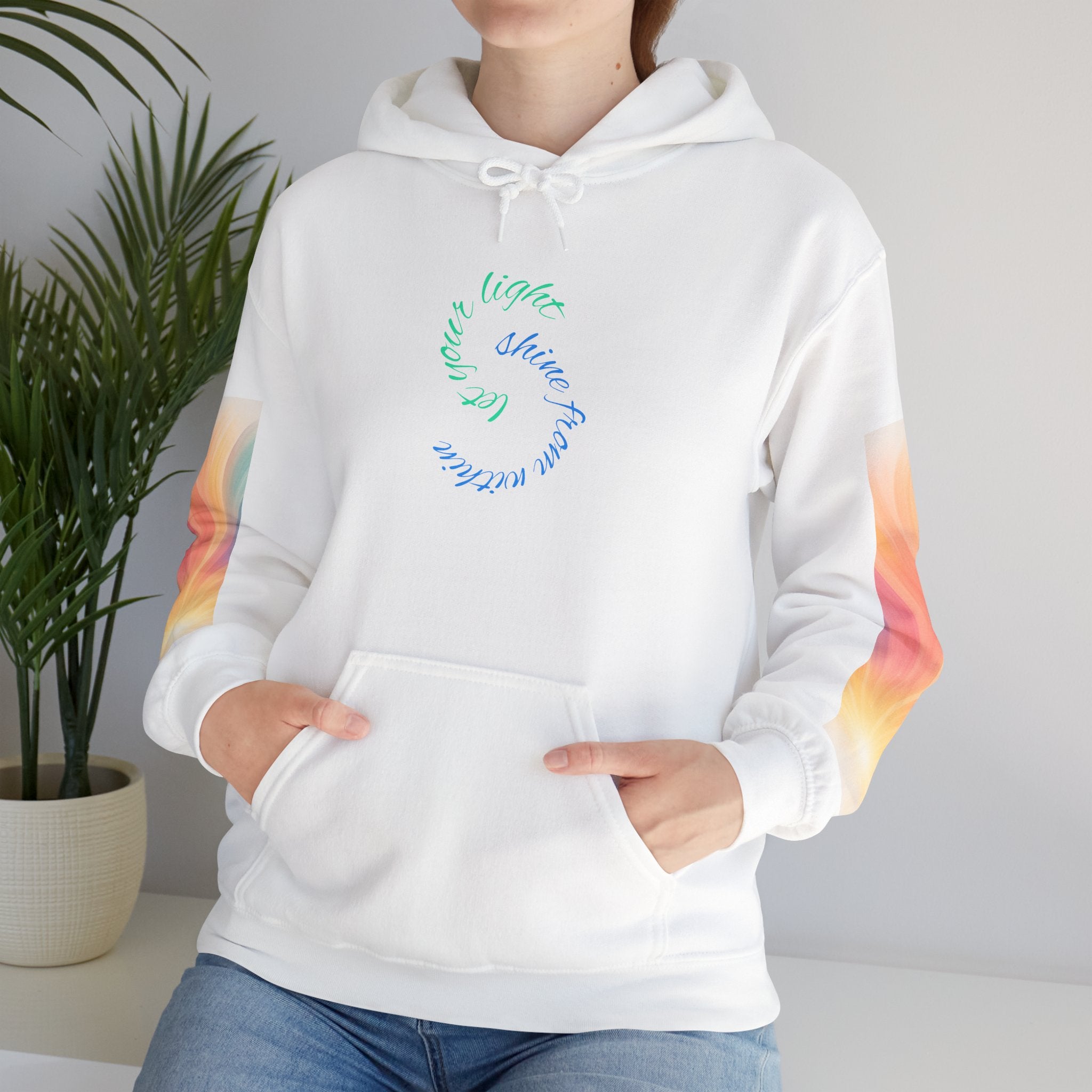 Vibrant Gradient Hooded Sweatshirt - Cozy Layer, Perfect for Casual Days, Gift for Art Lovers, Unisex Style, Spring Fashion, Everyday [...]