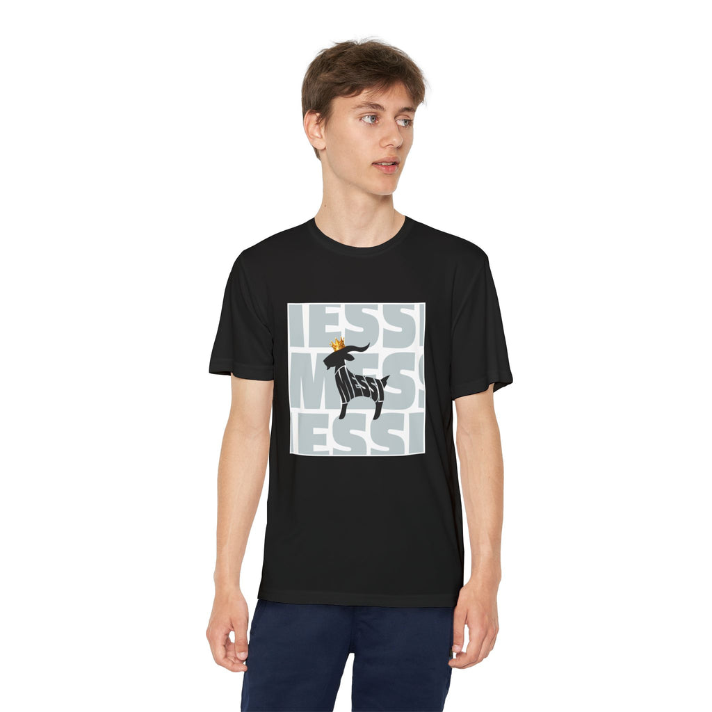 Youth Soccer Graphic Tee - Messi & GOAT Designs