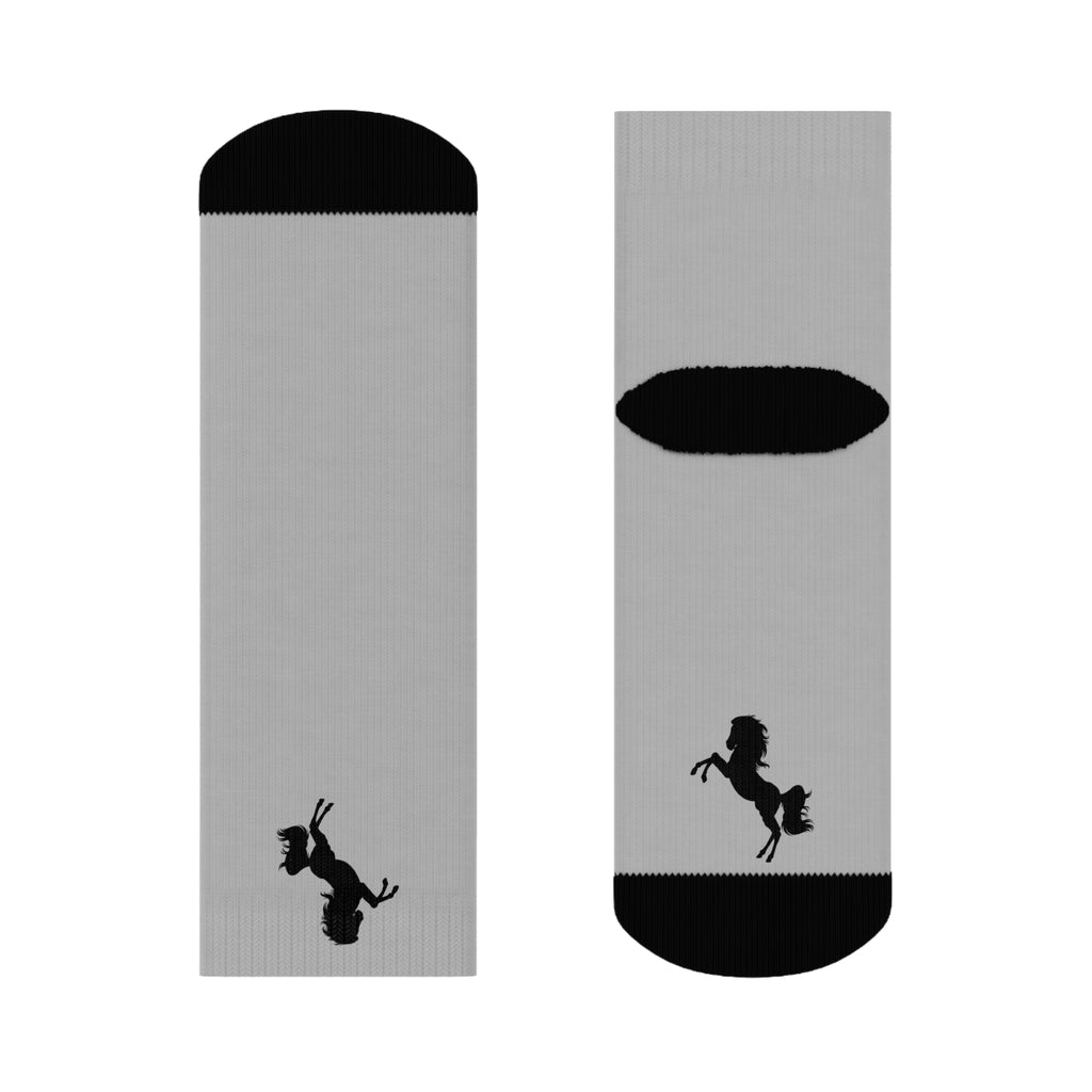 Unicorn & Rabbit Crew Socks — Whimsical Minimalist Animal Crew Socks