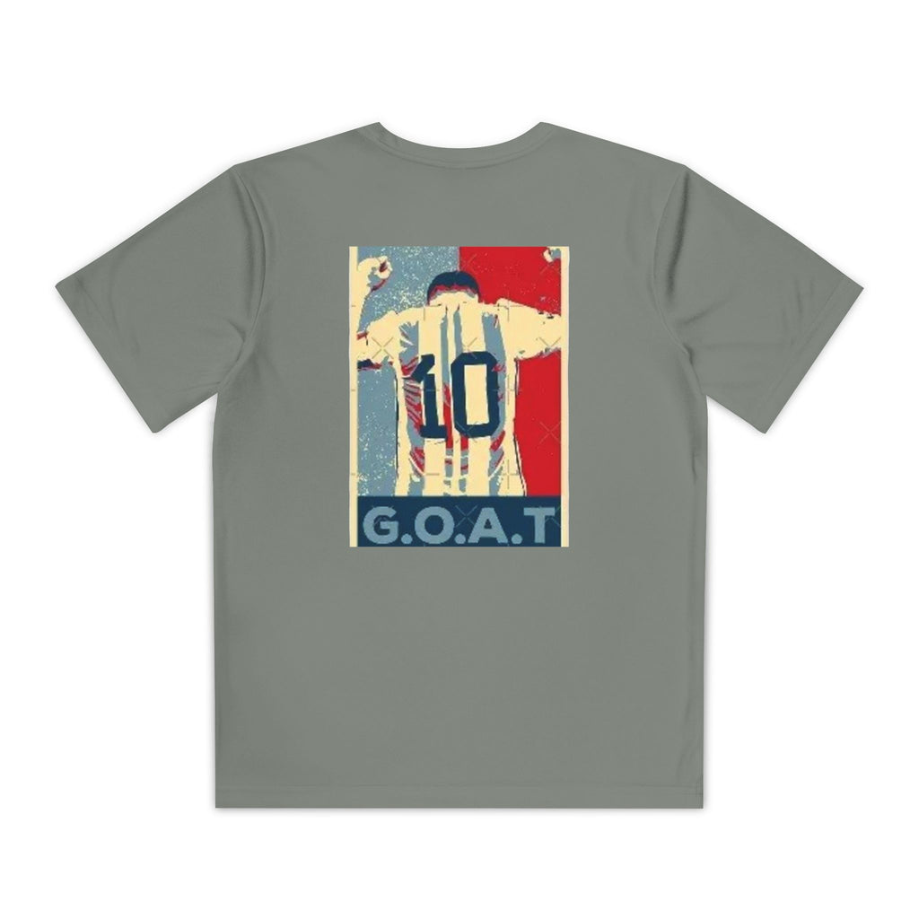 Youth Soccer Graphic Tee - Messi & GOAT Designs