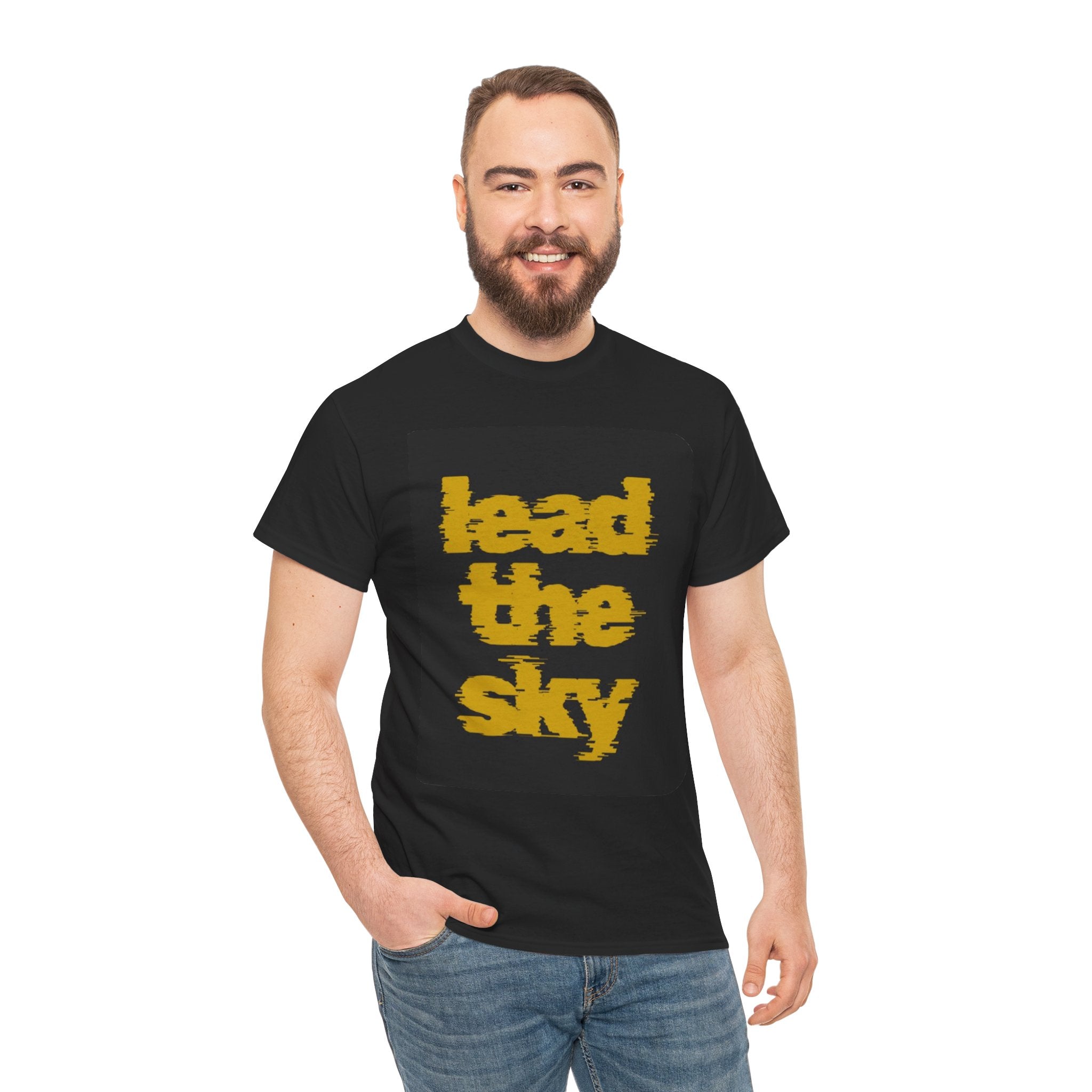 Eagle Graphic Unisex Heavy Cotton Tee - Lead The Sky